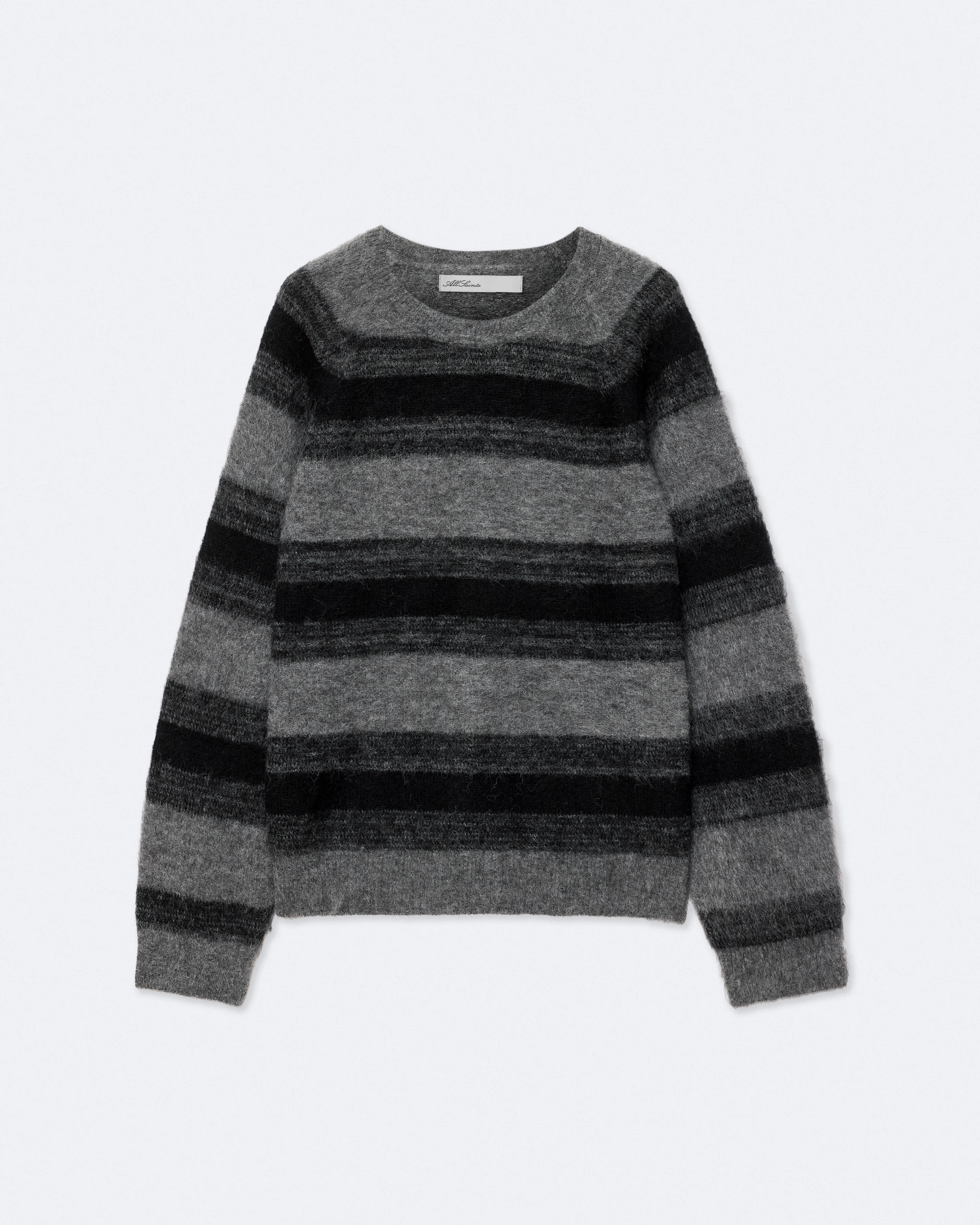 AllSaints Senner Wool-Blend Striped Jumper, Size: XS