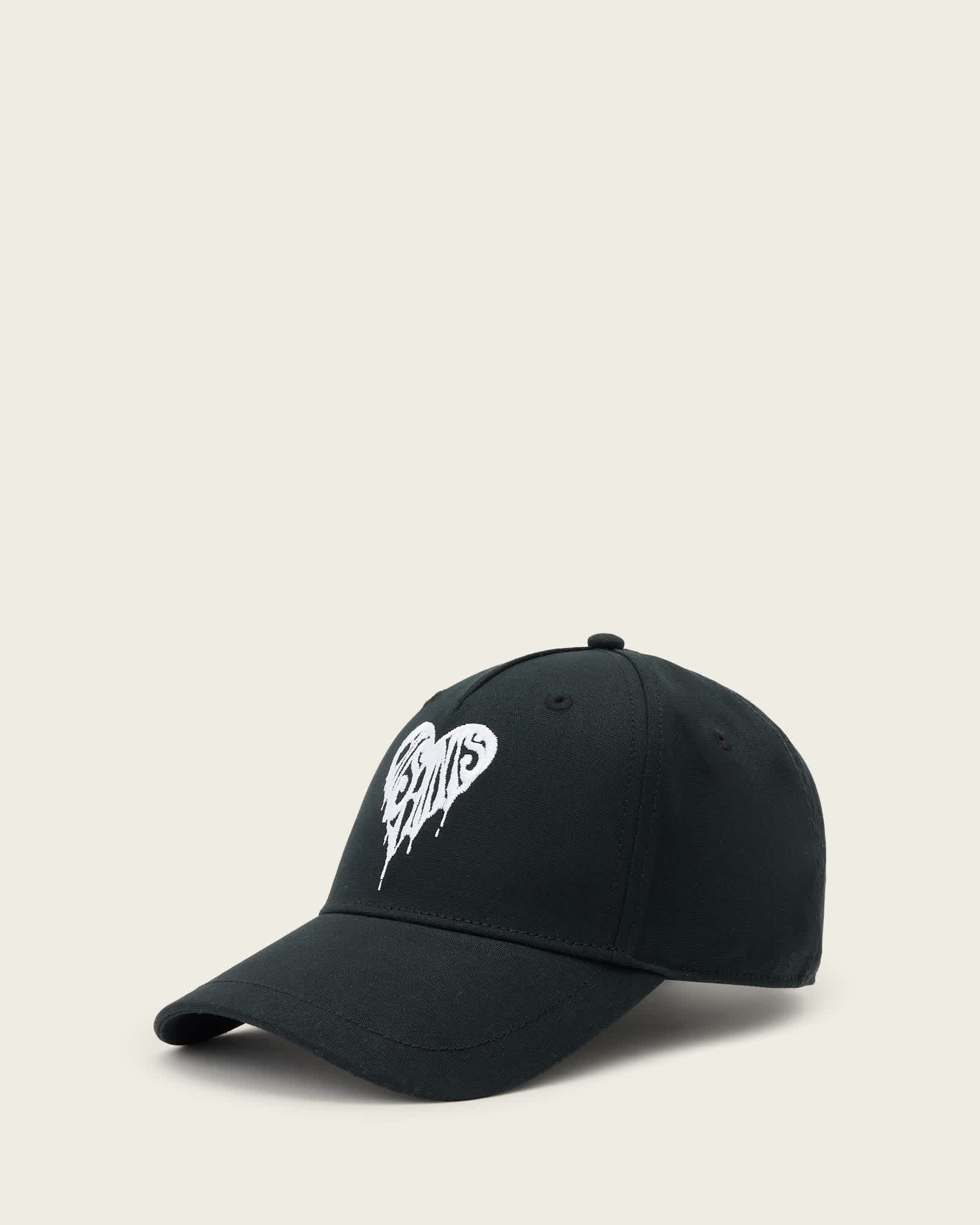 AllSaints Cotton Trip Heart Baseball Cap, Size: One Size
