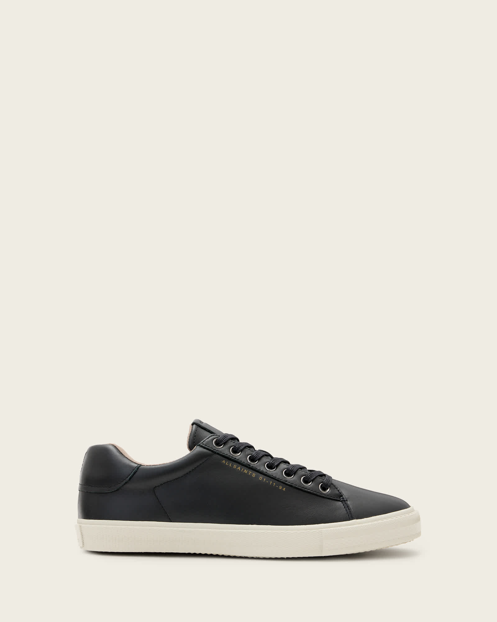 AllSaints Men's Cow Leather Brody Leather Low Top Trainers, Size: 10