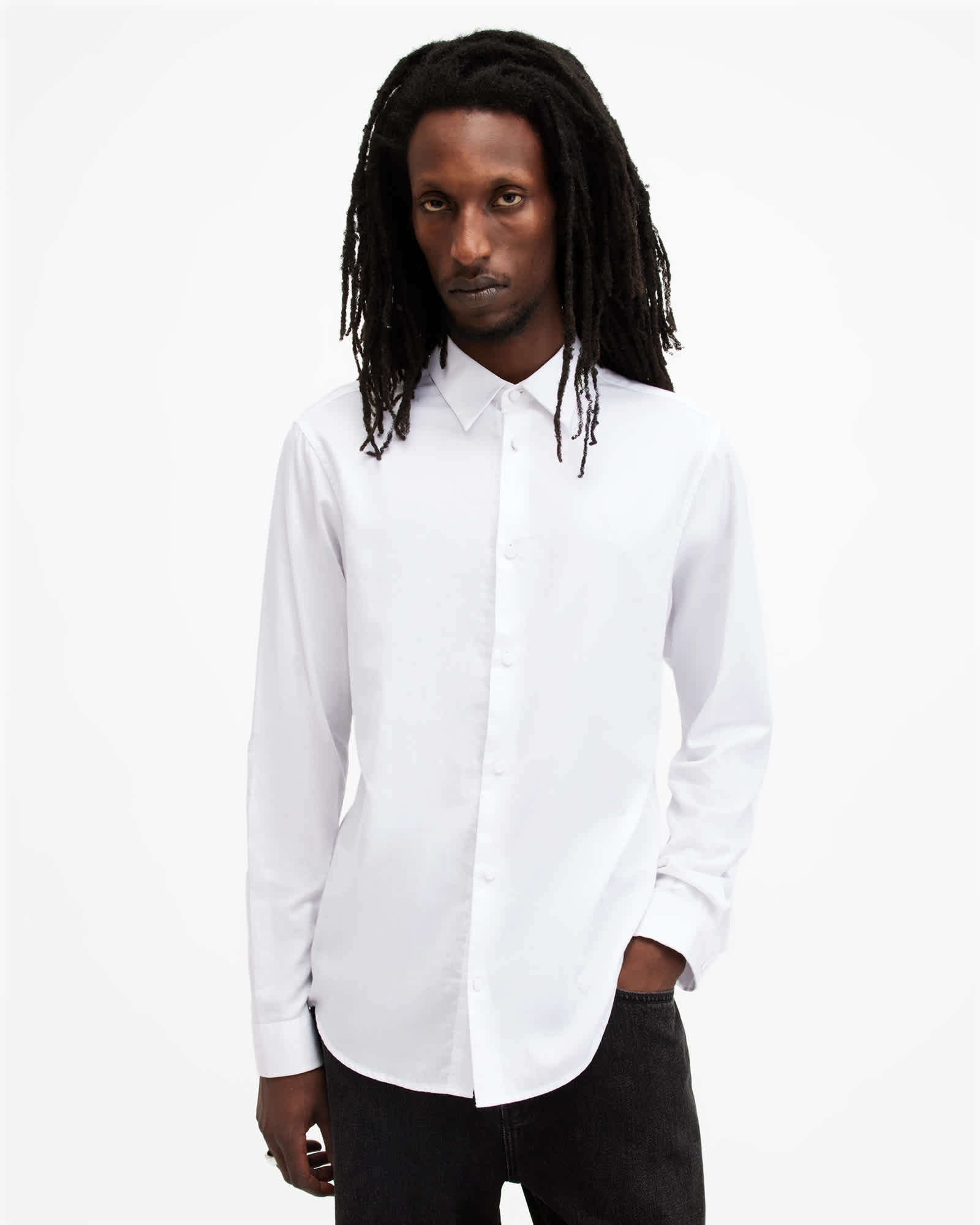 Allsaints Men's Echo Slim Fit Long Sleeve Shirt - Size  Xxl