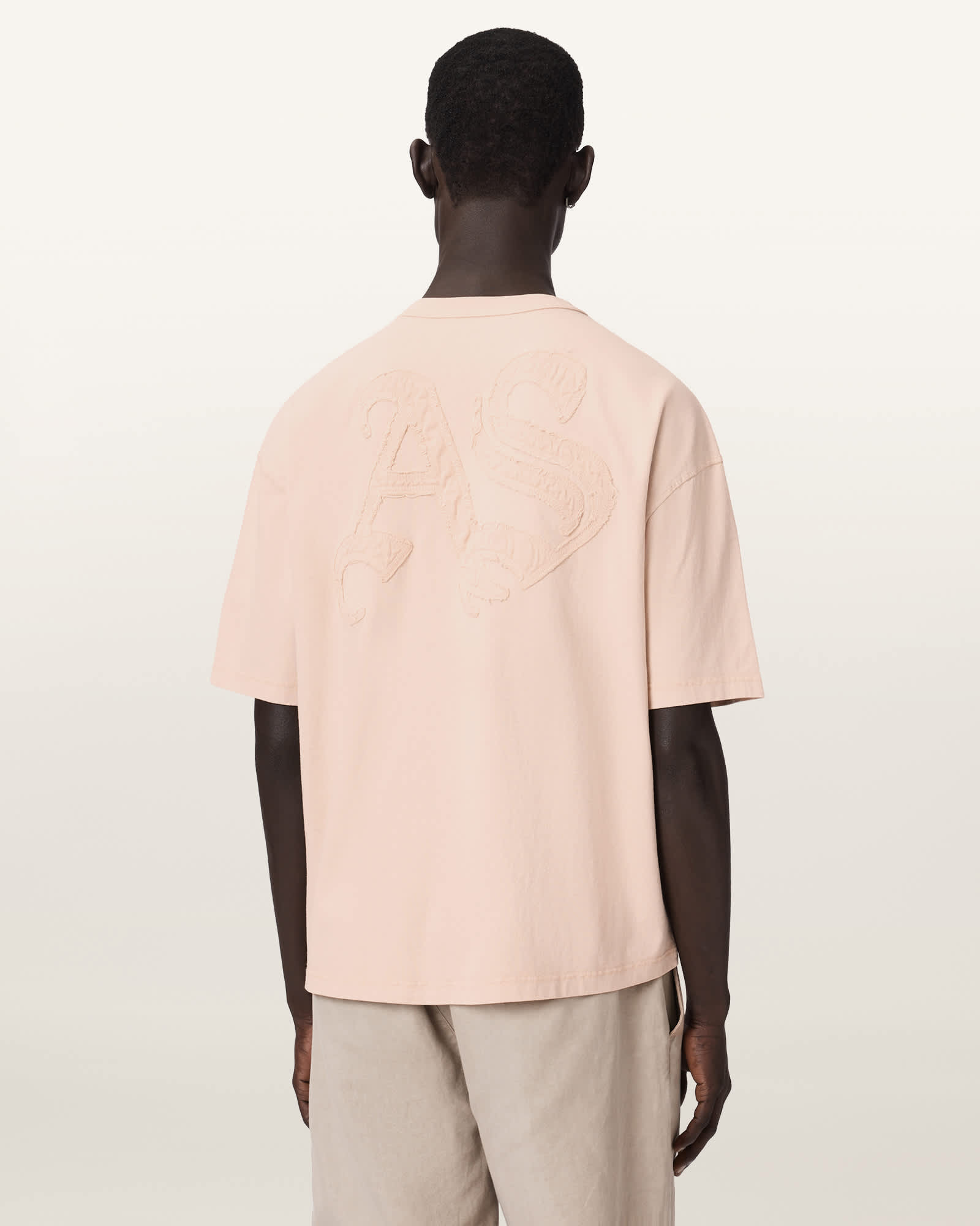 AllSaints Cotton Insignia Short Sleeve Cotton T-Shirt, Size: XXL