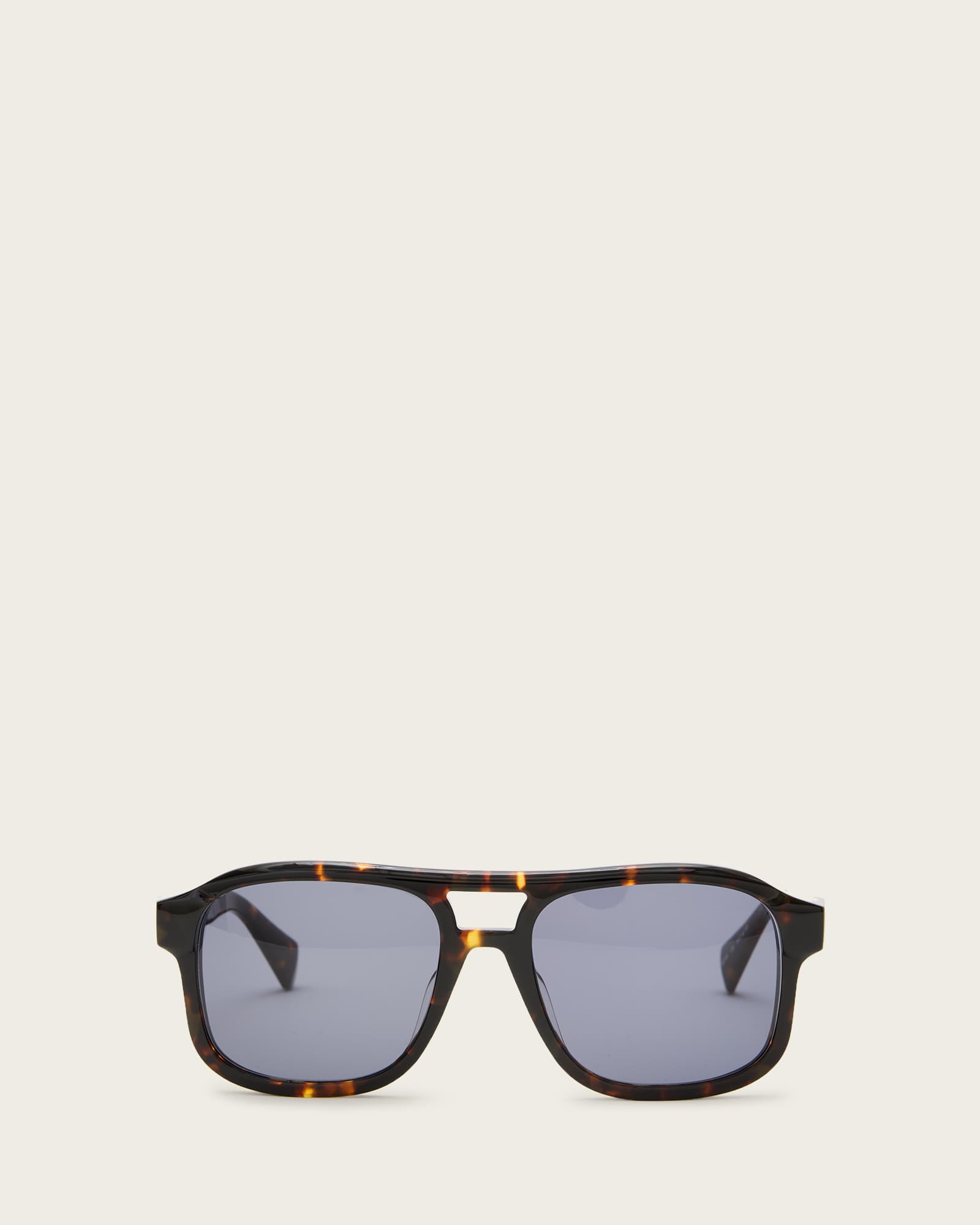 AllSaints Enzo Aviator Sunglasses,, Dark Tort