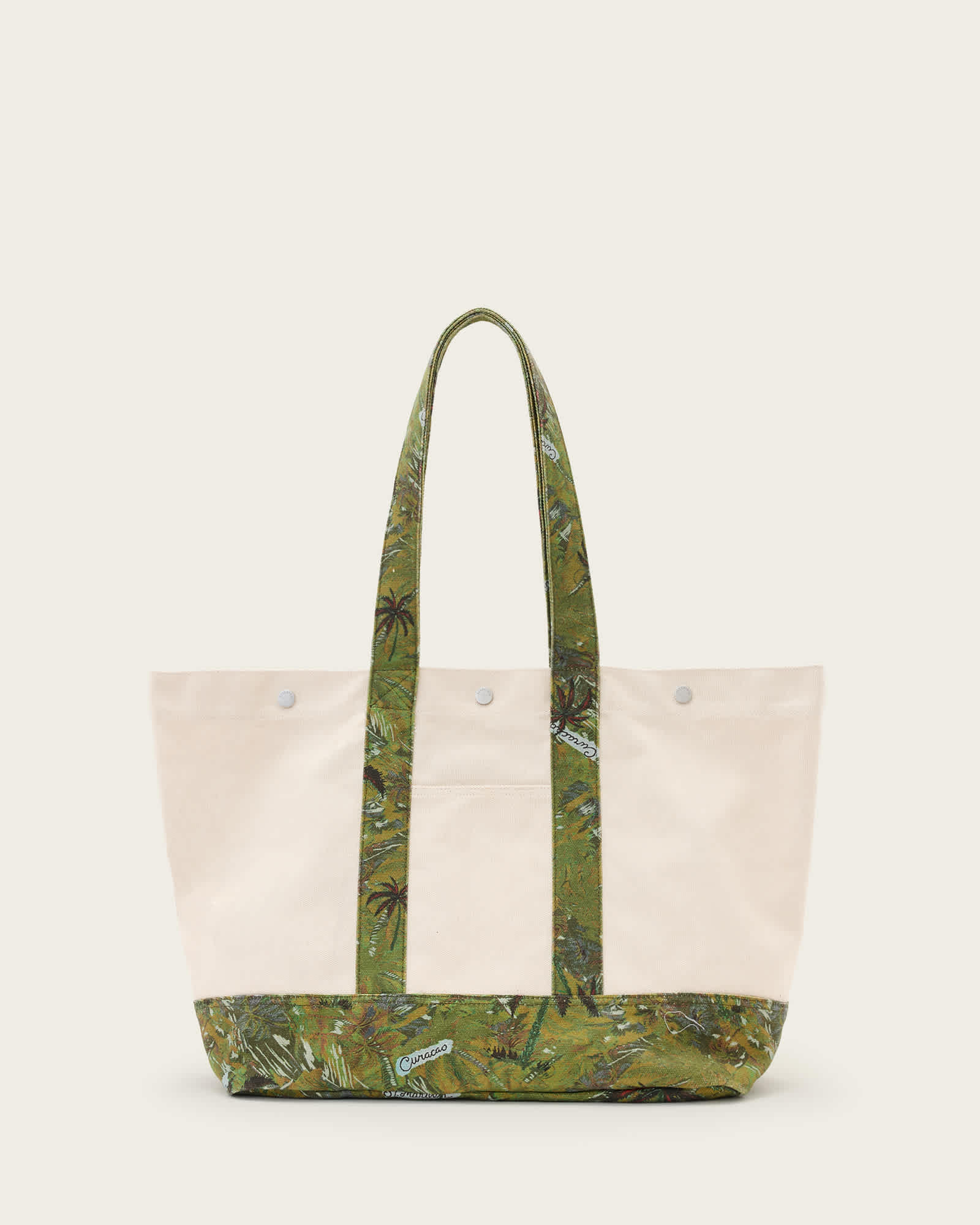 AllSaints Jett Beach Tote Bag,, Cream