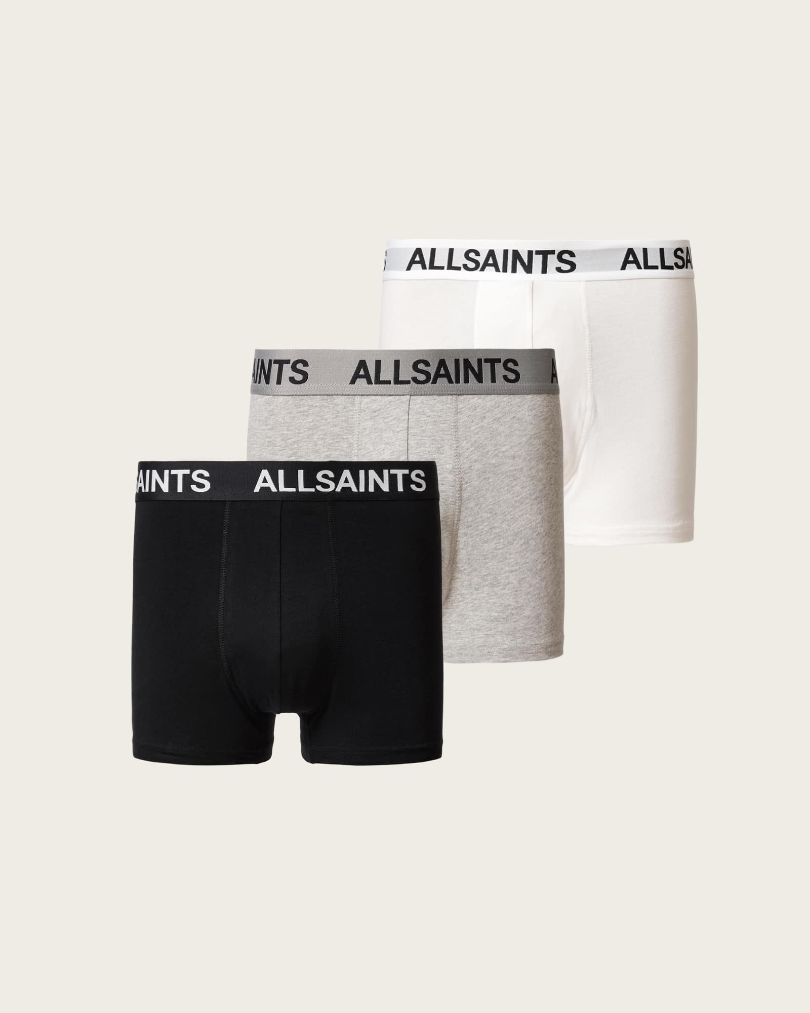 AllSaints Cotton AllSaints 3-Pack Boxer Set, Size: S
