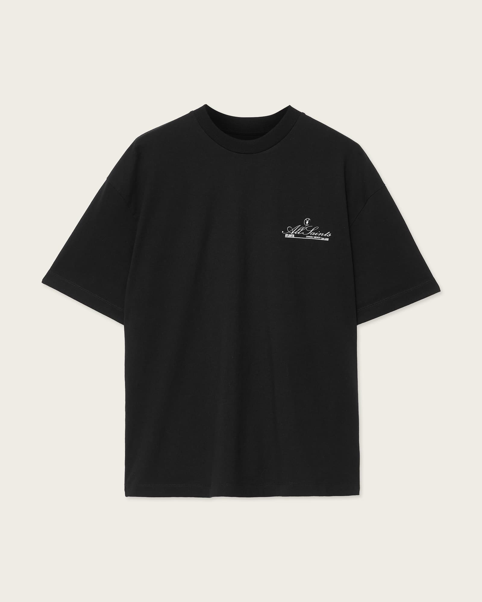 AllSaints Skullcup Atlanta Oversized Soccer T-Shirt