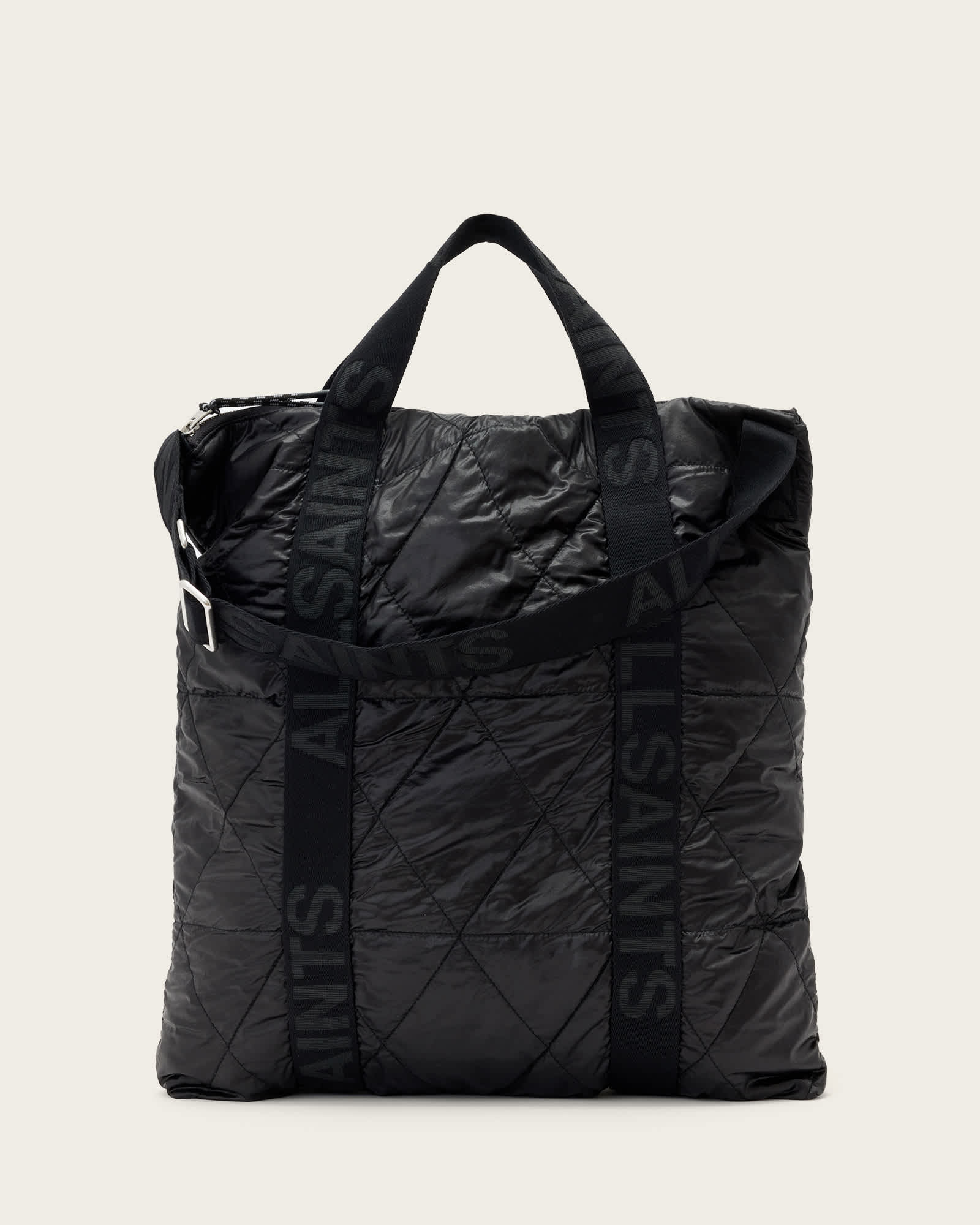 AllSaints Kei Quilted Backpack,, Black