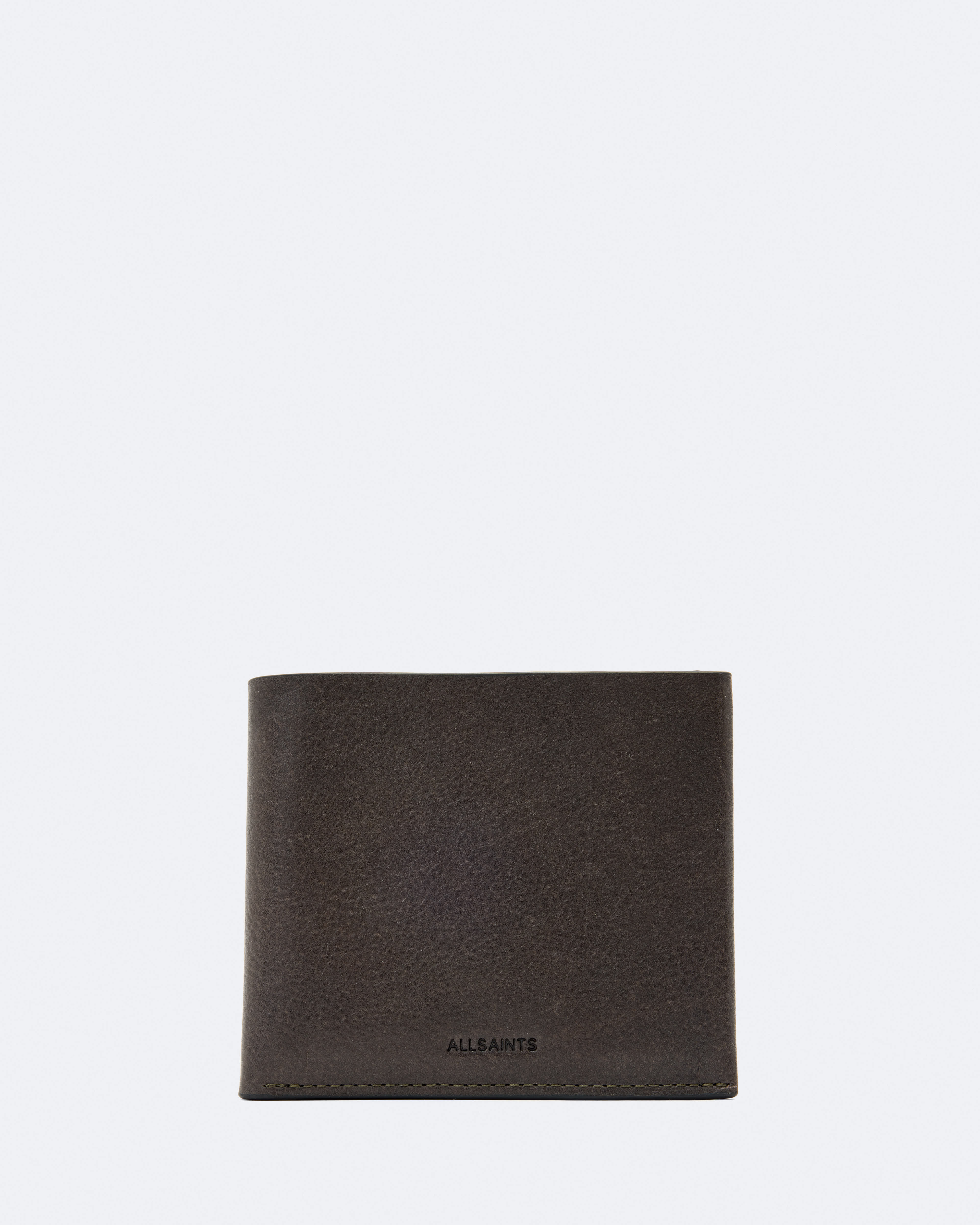 AllSaints Men’s Axis Leather Bi-fold Wallet, One Size