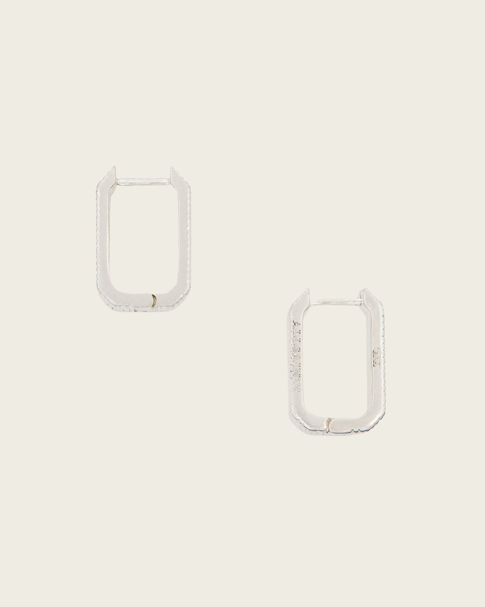 AllSaints Sterling Silver Otto Wide Set Earrings, Size: One Size
