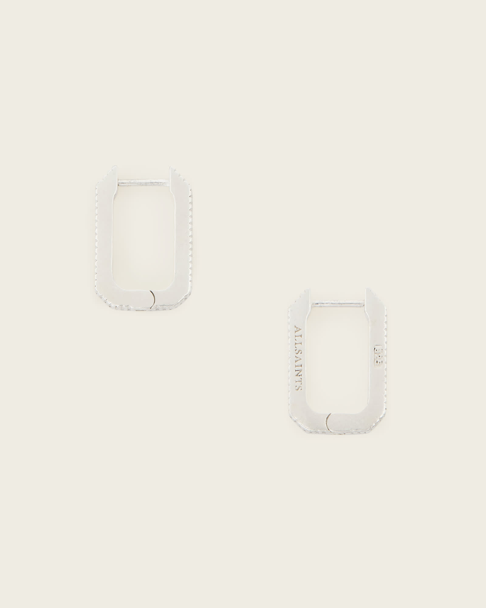 AllSaints Sterling Silver Otto Slim Set Earrings, Size: One Size