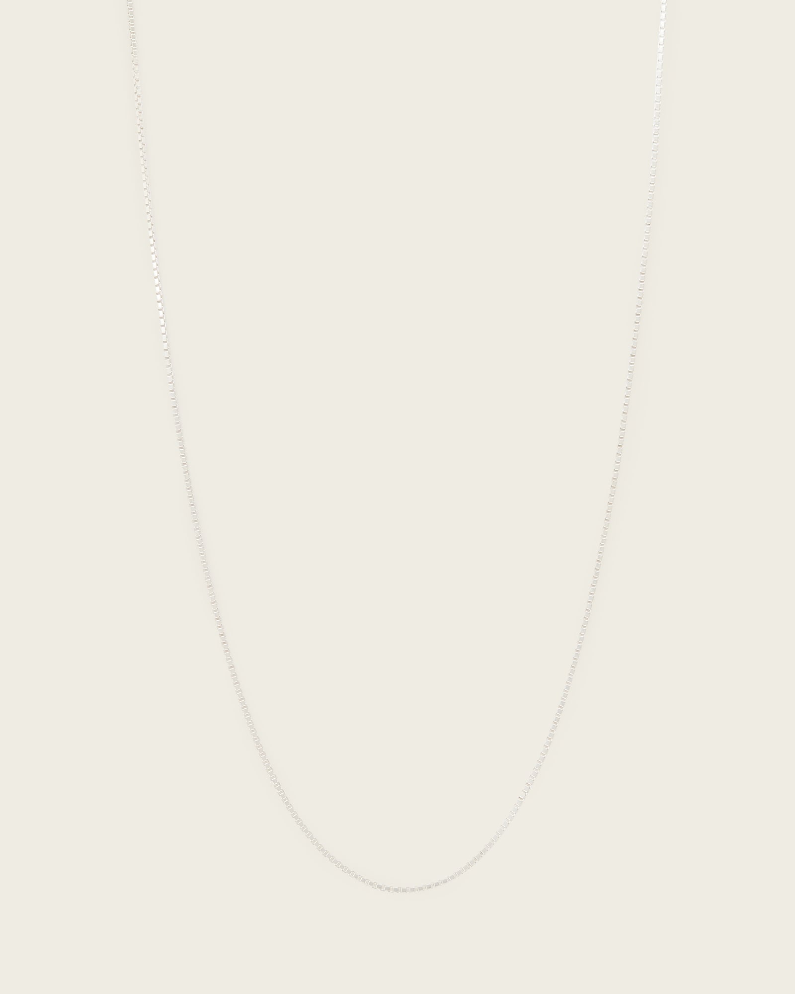 AllSaints Sterling Silver Leor Slim Chain Necklace, Size: One Size