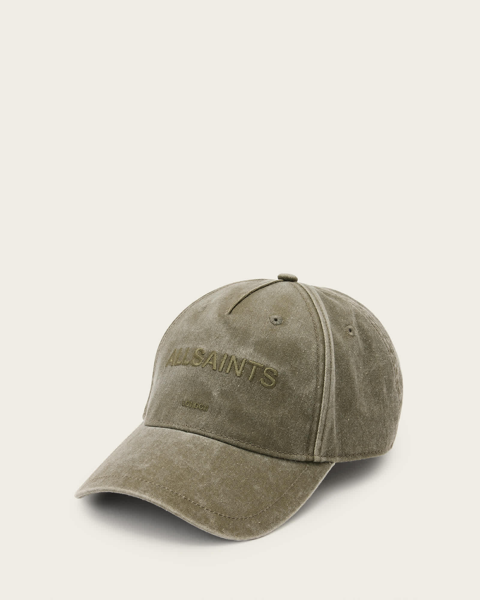 AllSaints Underground Logo Print Baseball Cap