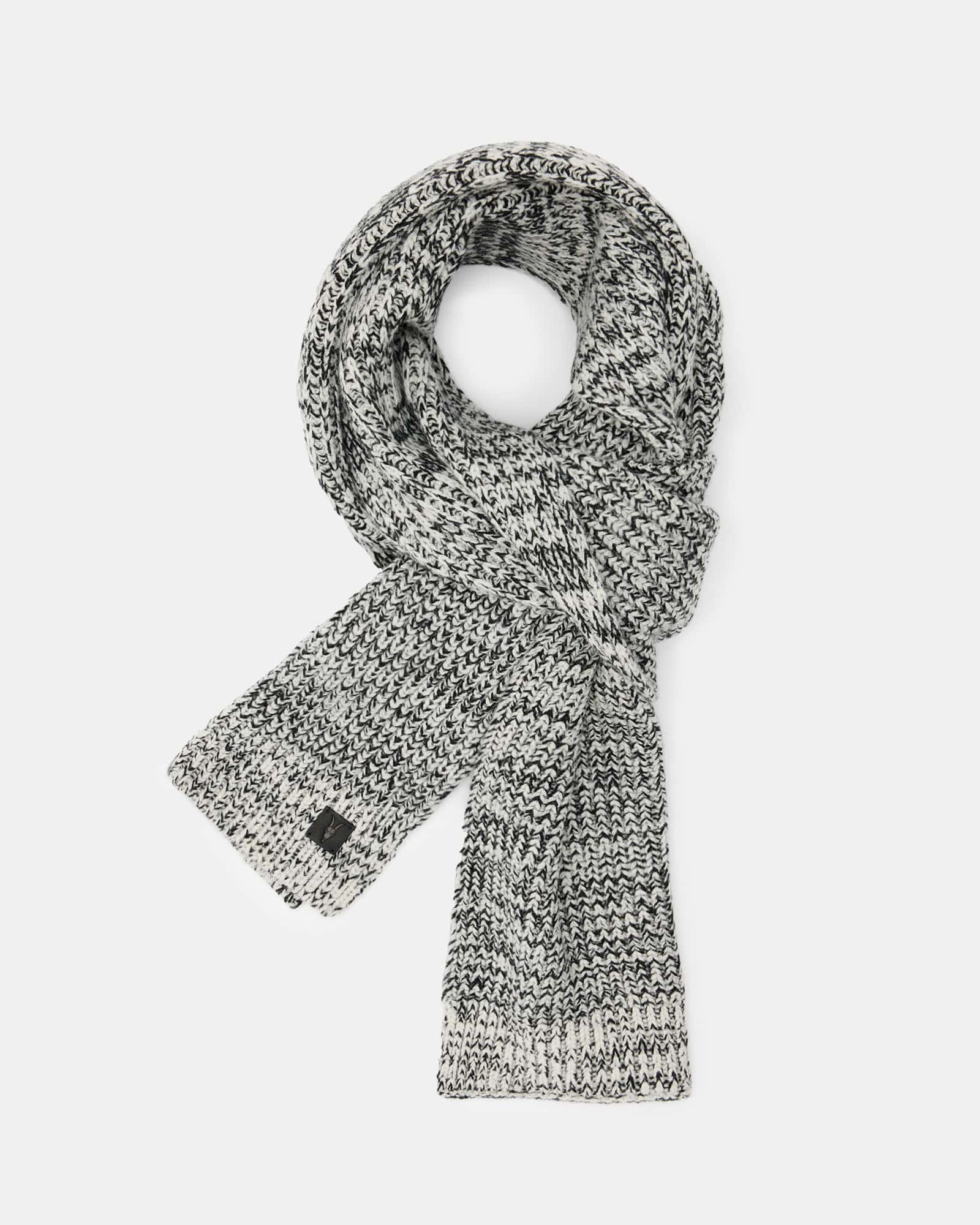 AllSaints Wool Clay Marl Two Tone Scarf