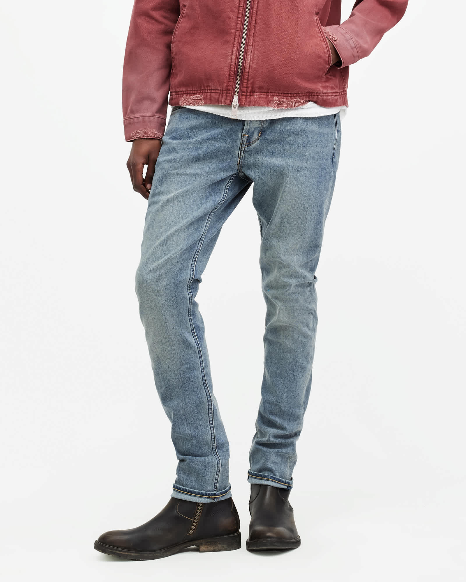 Allsaints Men's Cigarette Skinny Fit Denim Jeans - Size  28/L32