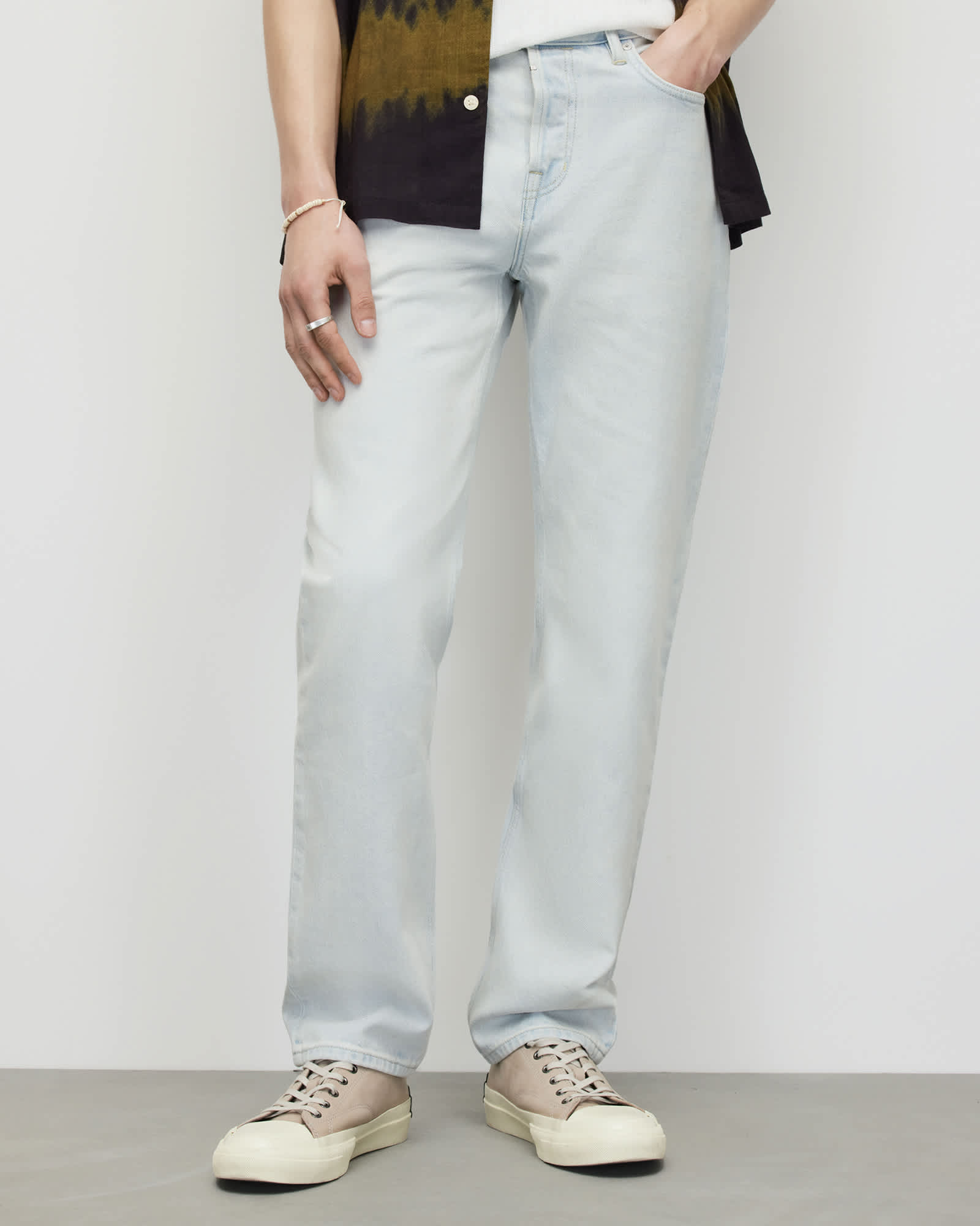 Allsaints Men's Curtis Straight Fit Rigid Denim Jeans - Size  36