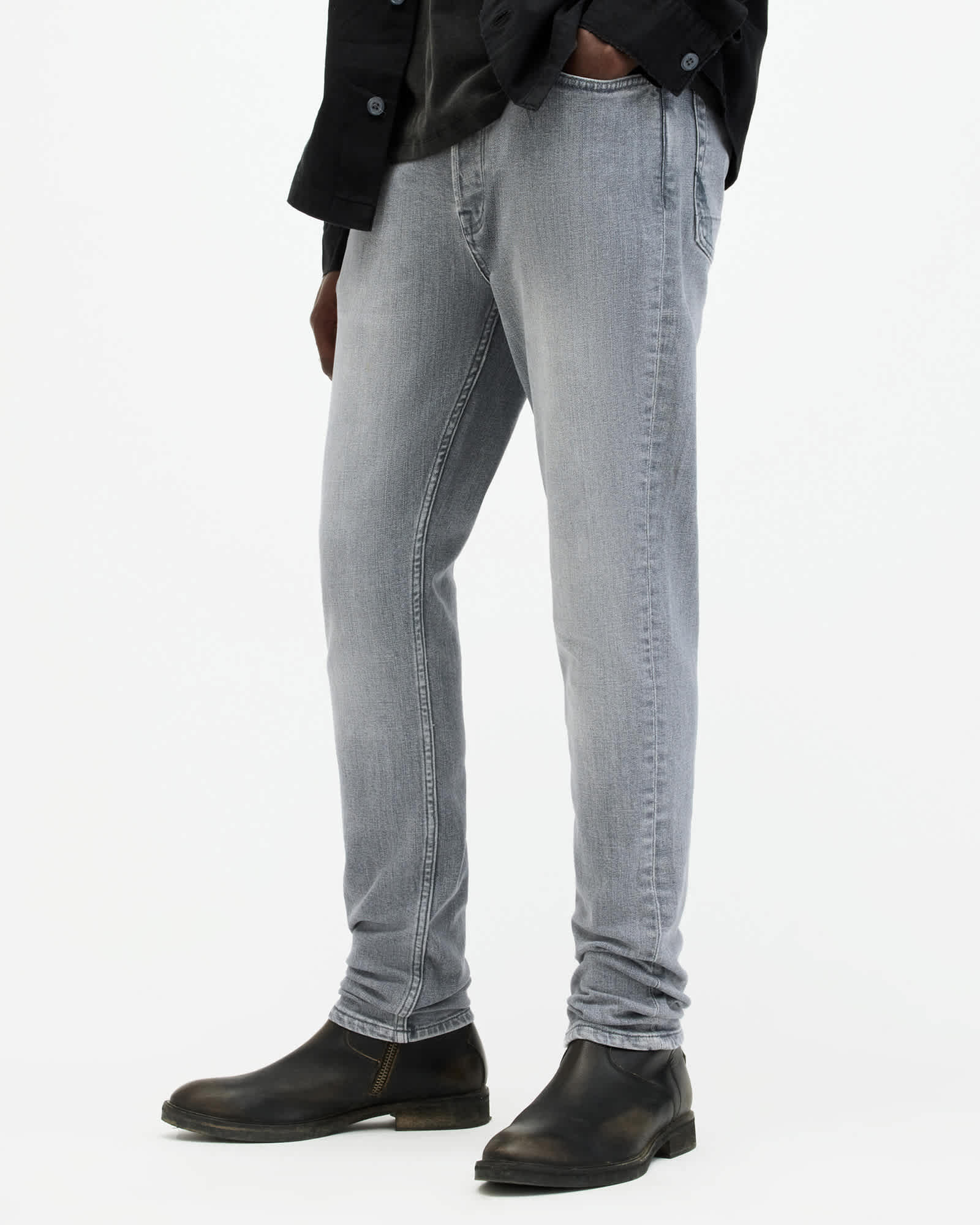Allsaints Men's Cigarette Skinny Fit Denim Jeans - Size  38/L32