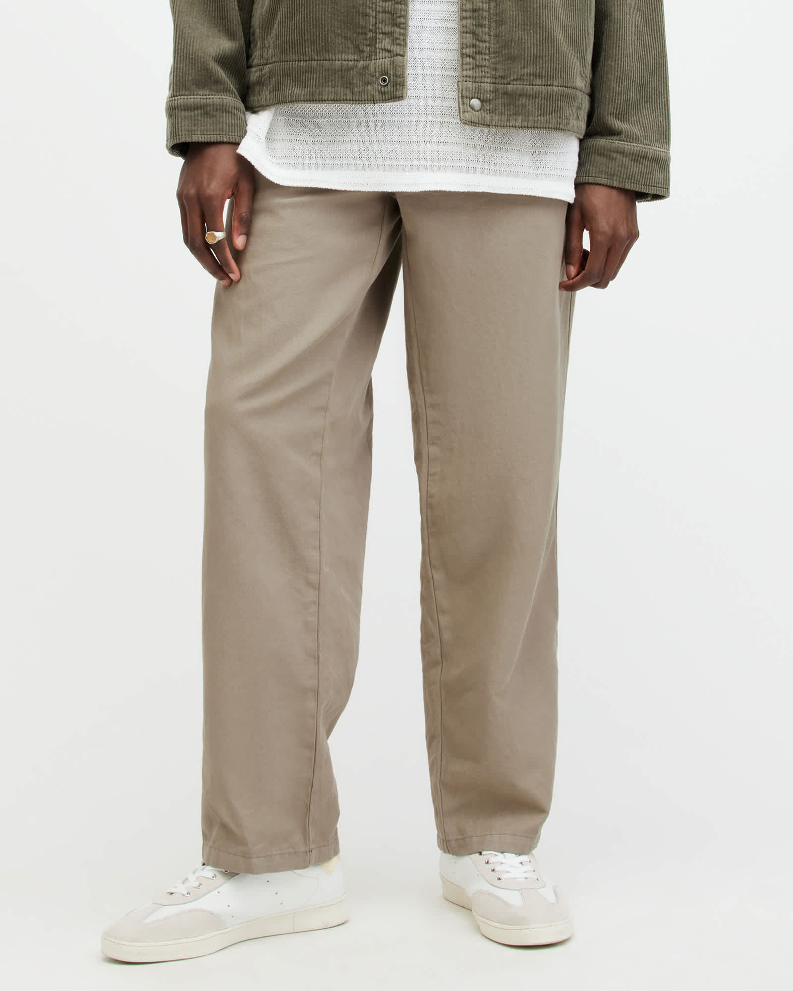 Allsaints Men's Hanbury Linen Blend Relaxed Fit Trousers - Size  Xs