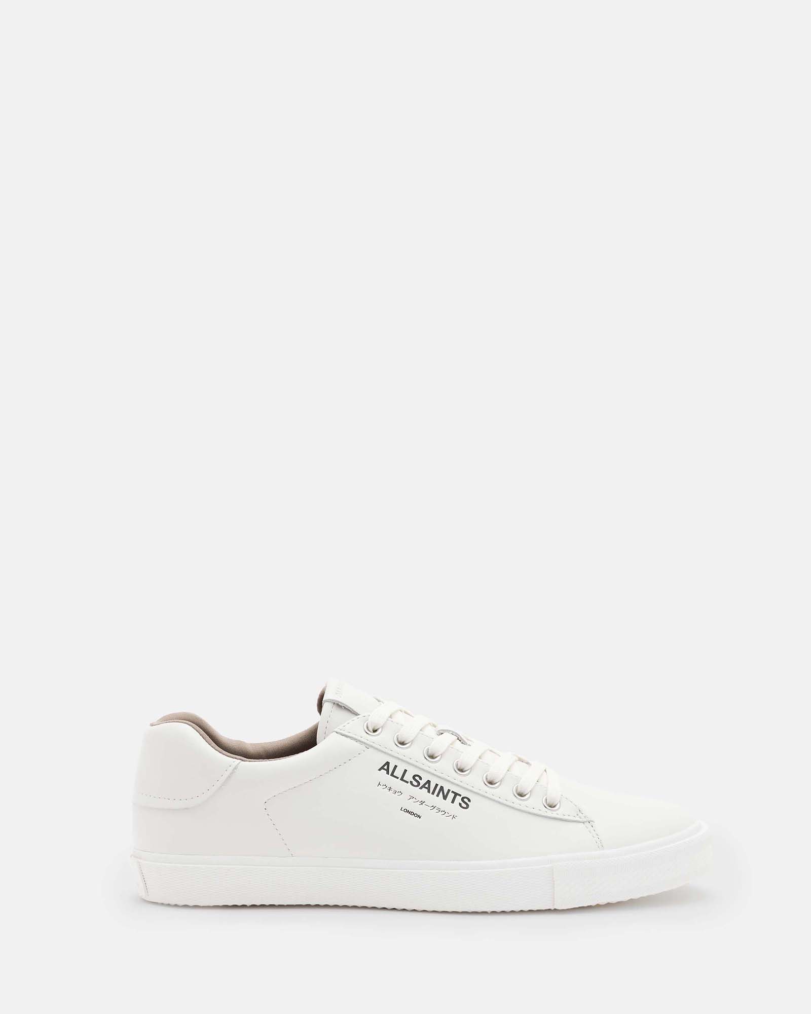 Allsaints Men's Underground Leather Low Top Trainers - Size  12