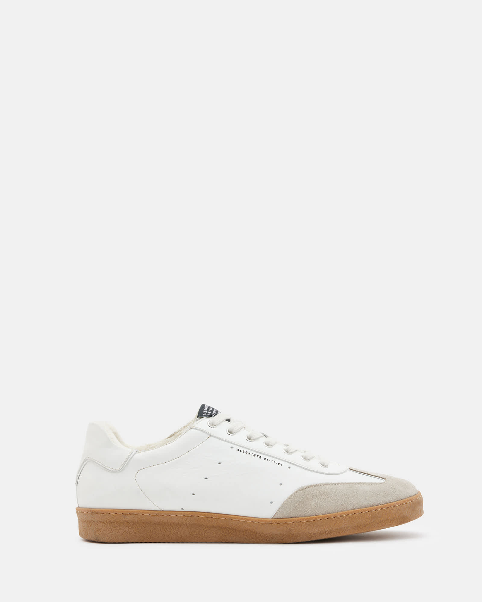 Allsaints Men's Leo Low Top Leather Trainers - Size  12