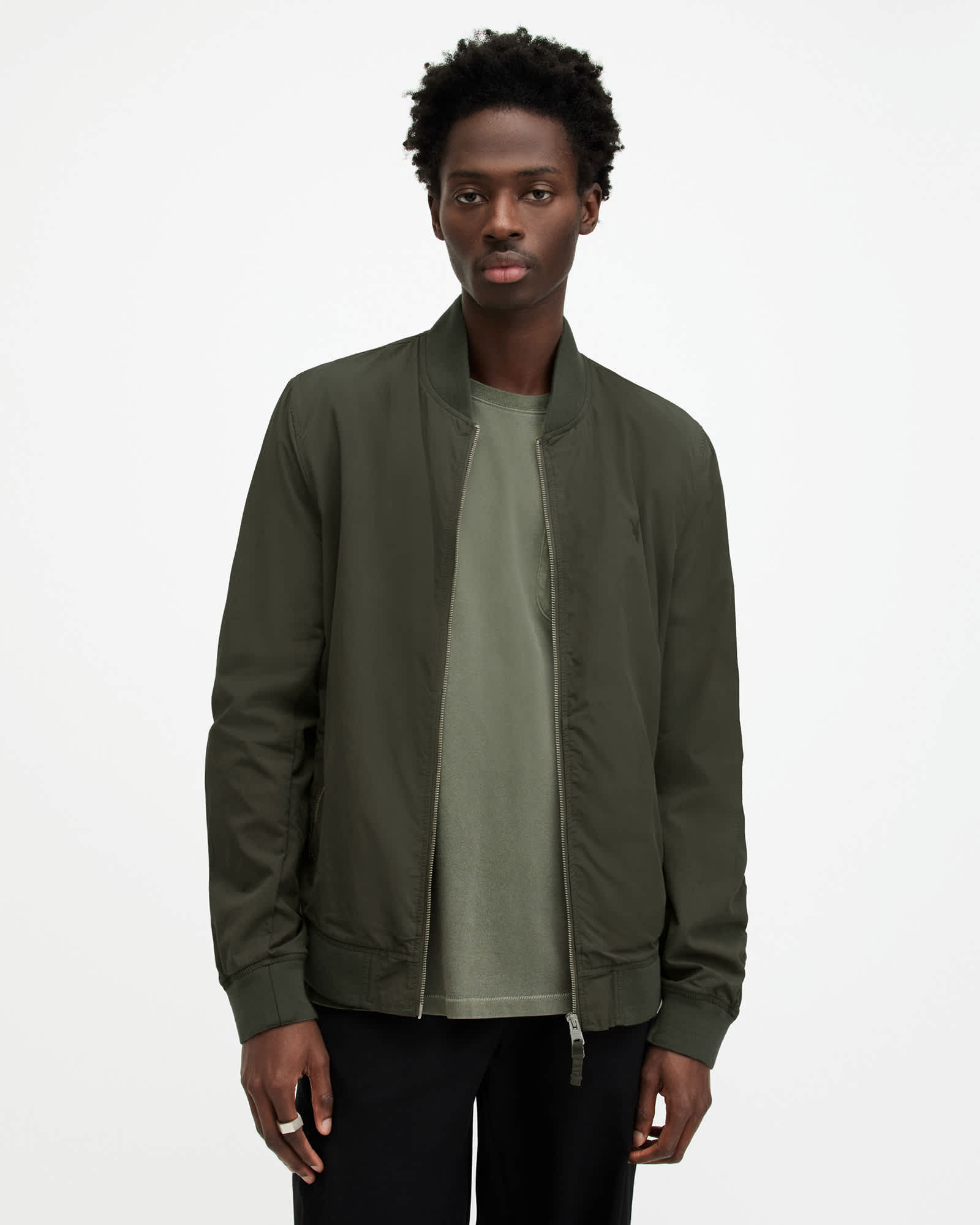 Allsaints Men's Bassett Ramskull Bomber Jacket - Size  Xs