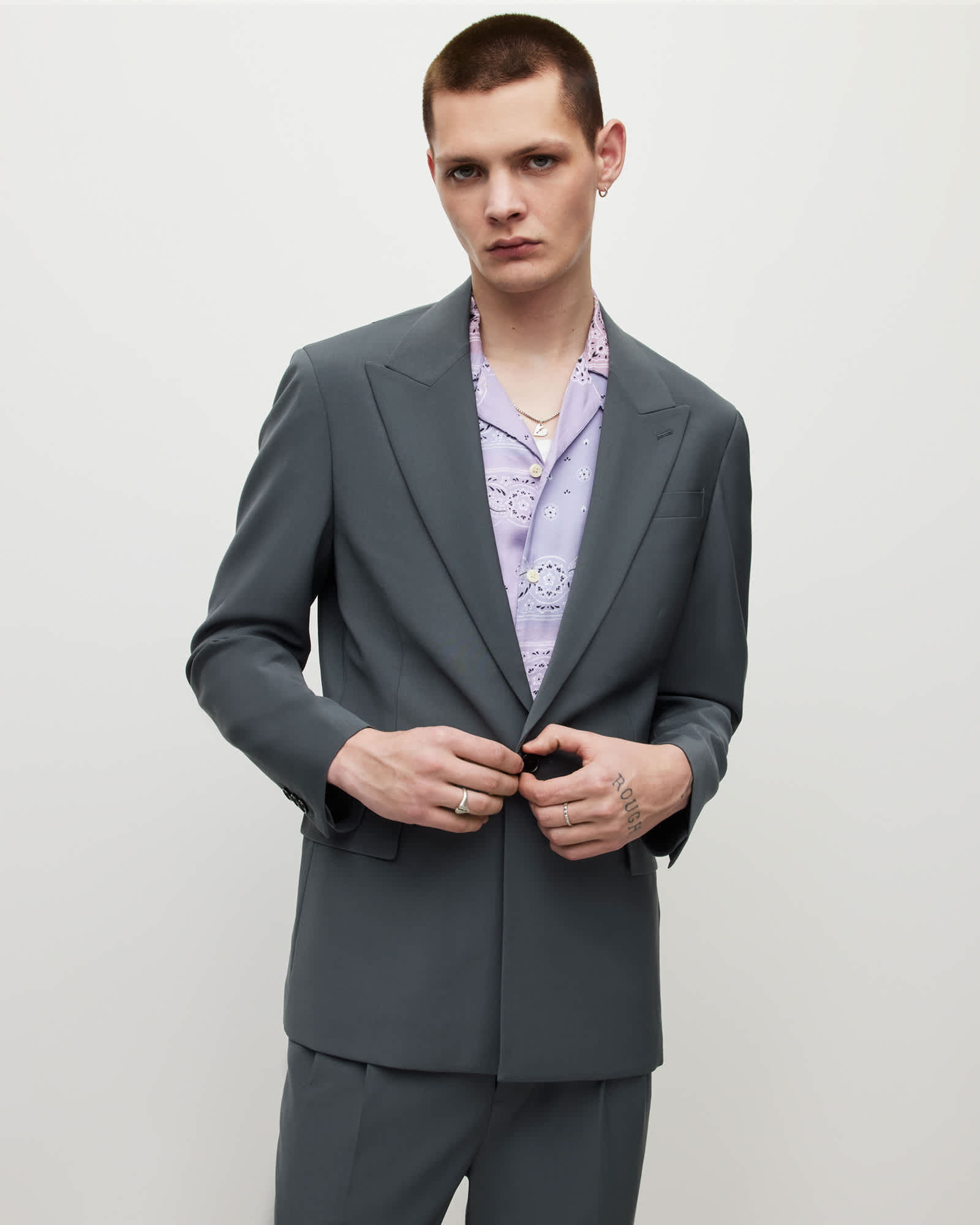 AllSaints Men's Wool Berto Blazer