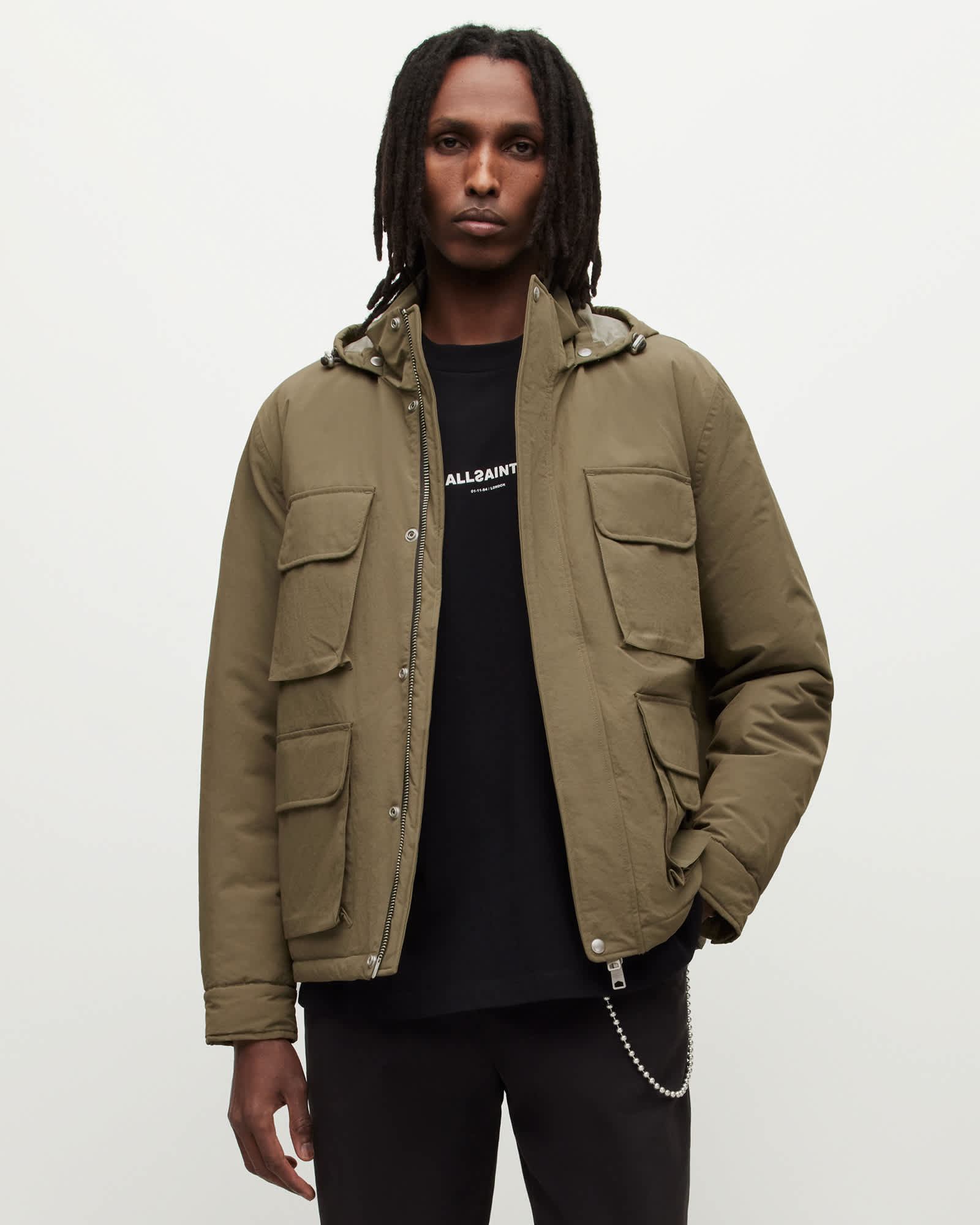 AllSaints Econyl Maso Padded Jacket, Size: XS