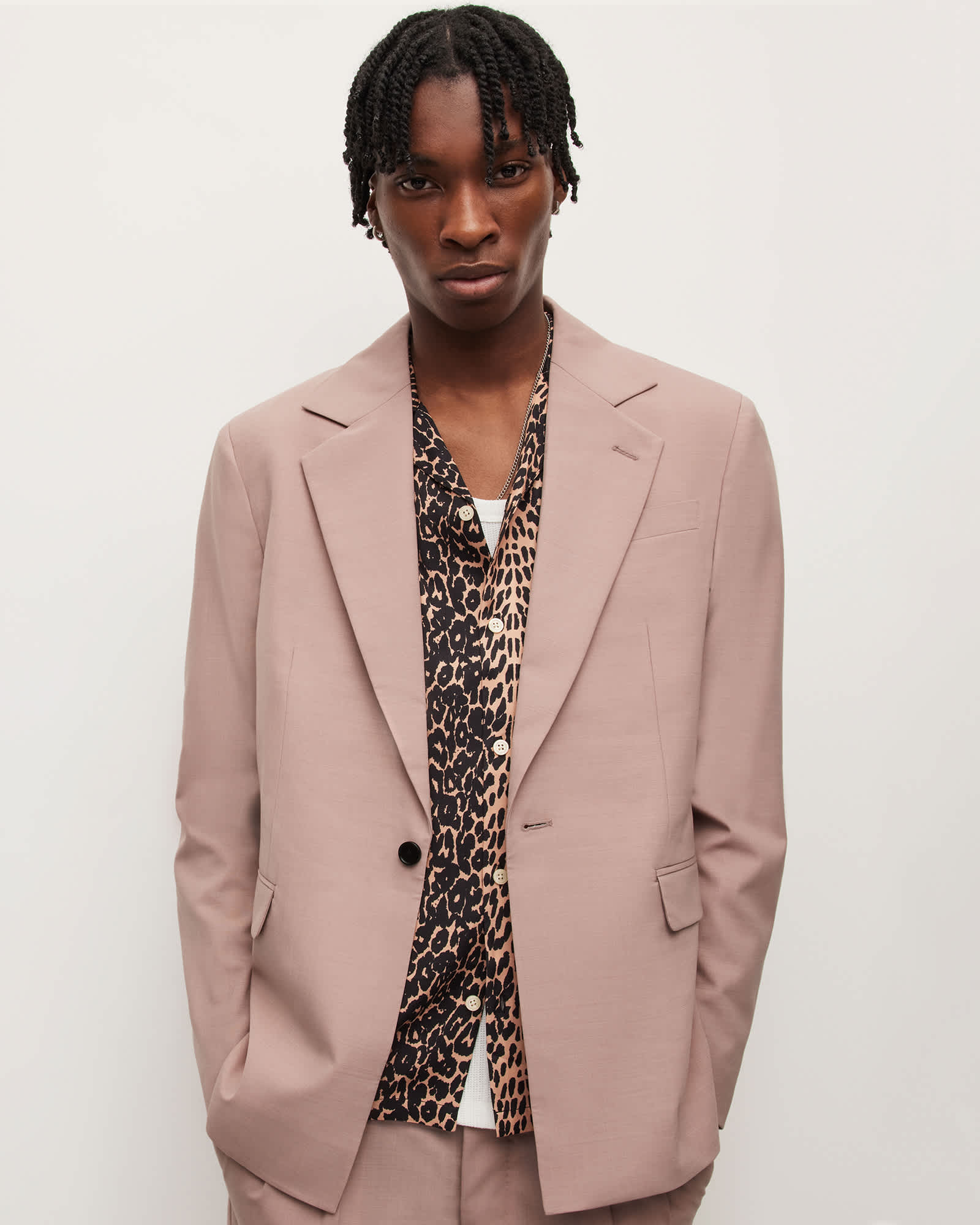 AllSaints Polyester Santo Blazer