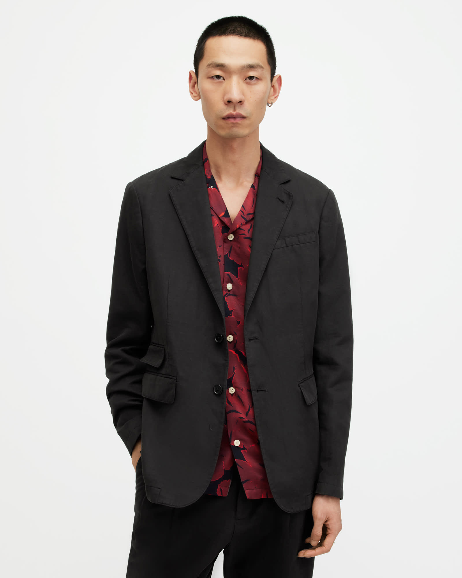 Allsaints Men's Sainte Linen Blend Gart Washed Blazer - Size  34