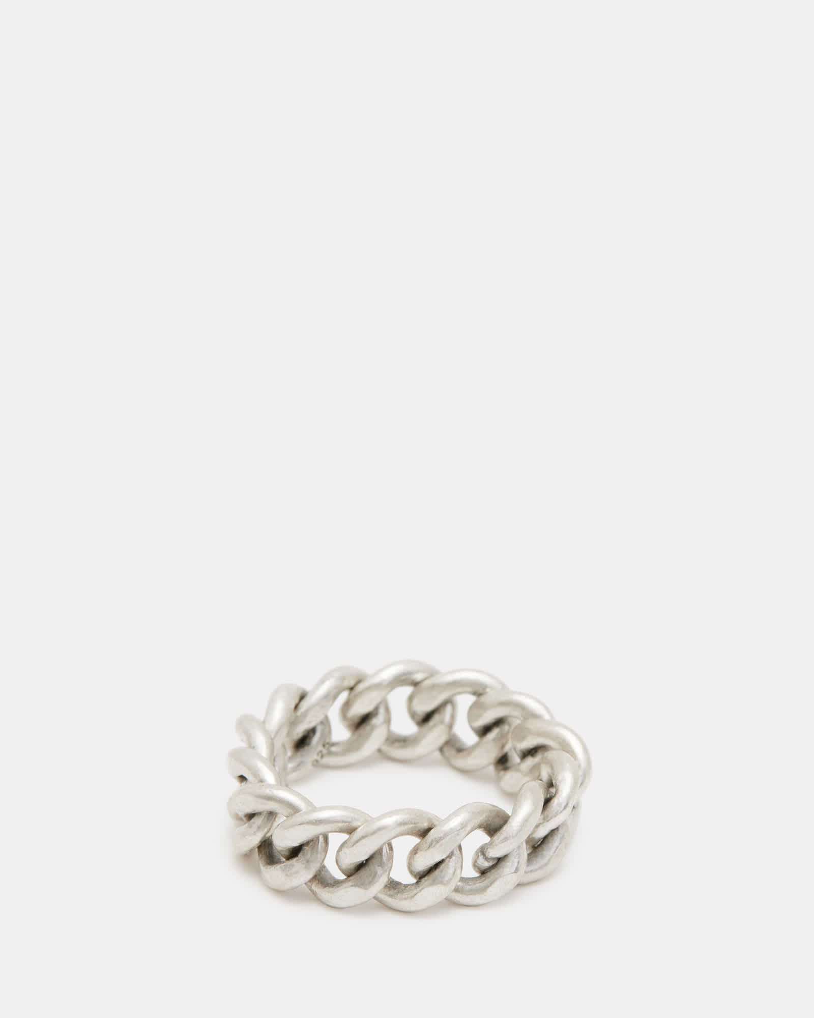 AllSaints Sterling Silver Colt Curb Sterling Silver Ring