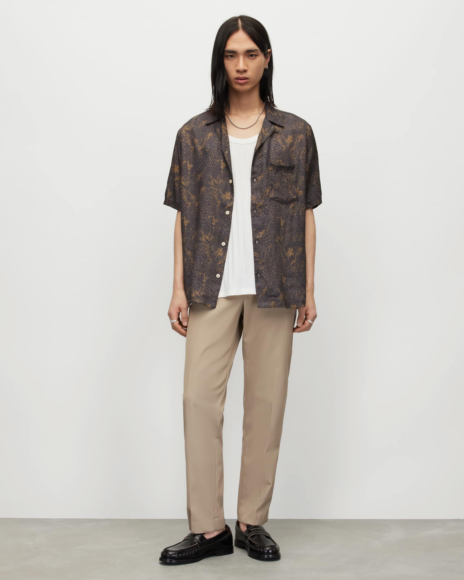 Allsaints Men's Talia Mid-Rise Straight Fit Trousers - Size  36