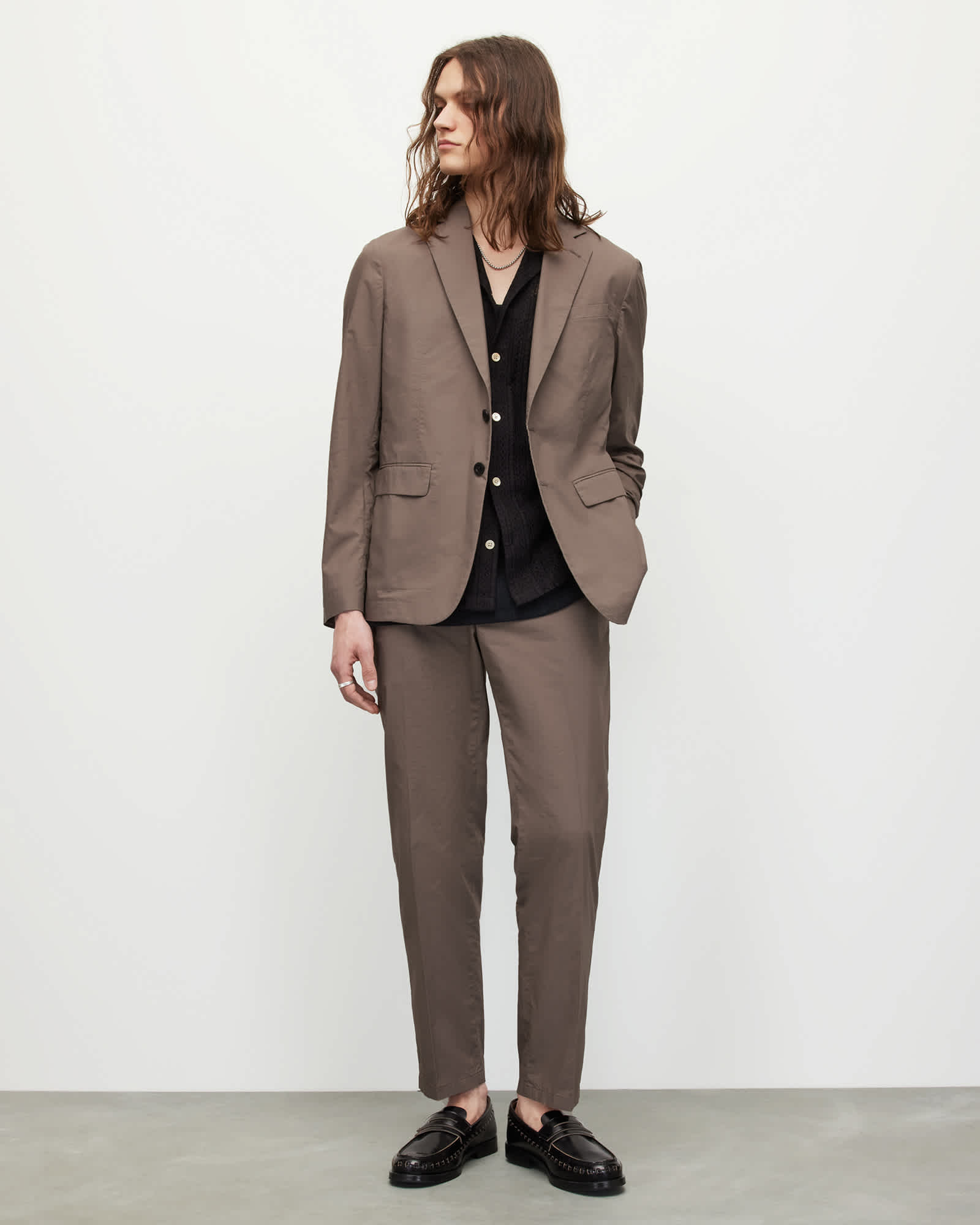 Allsaints Men's Canta Mid-Rise Straight Fit Trousers - Size  36