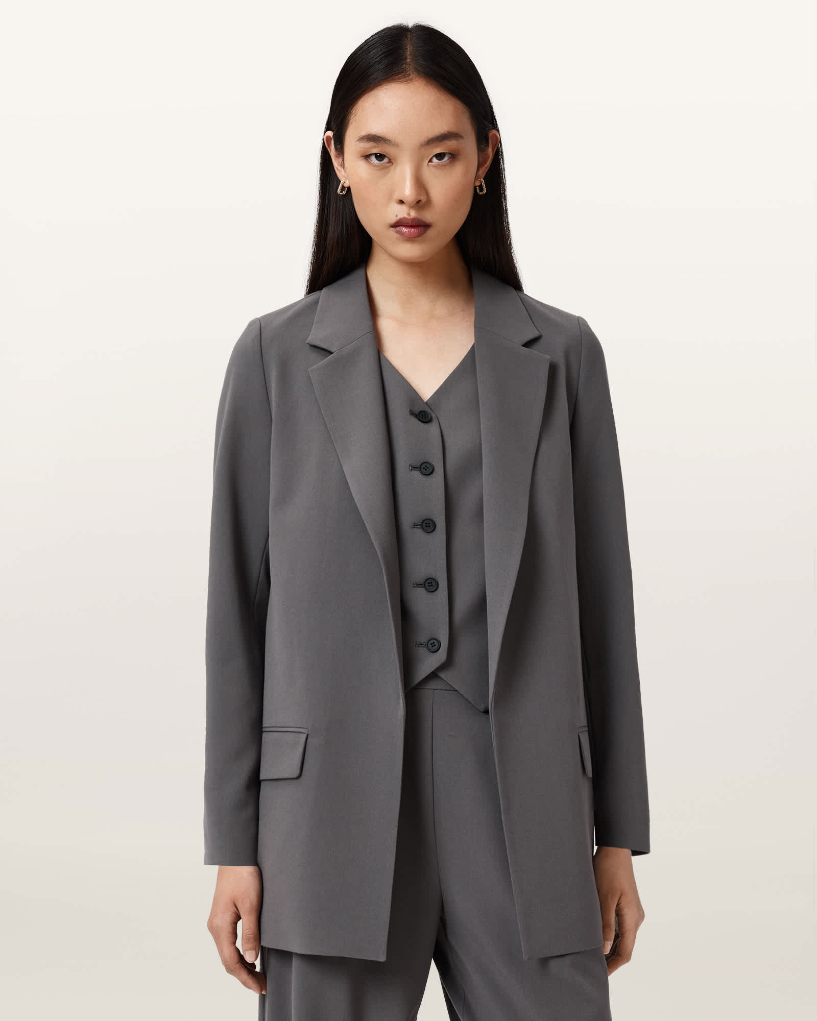 Allsaints Women's Aleida Lightweight Tri Blazer - Size  14