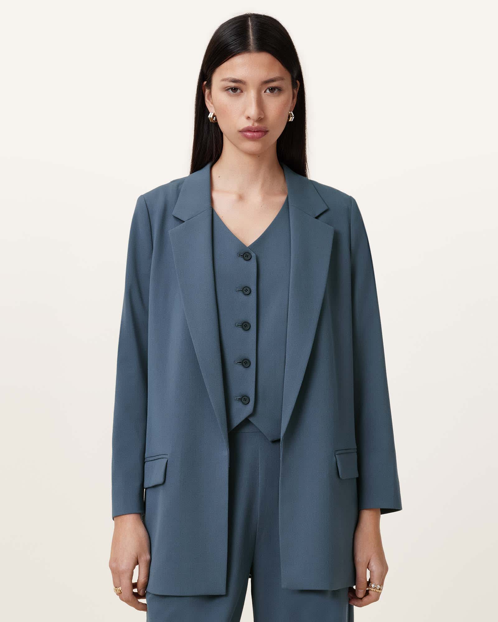 Allsaints Women's Aleida Lightweight Tri Blazer - Size  12