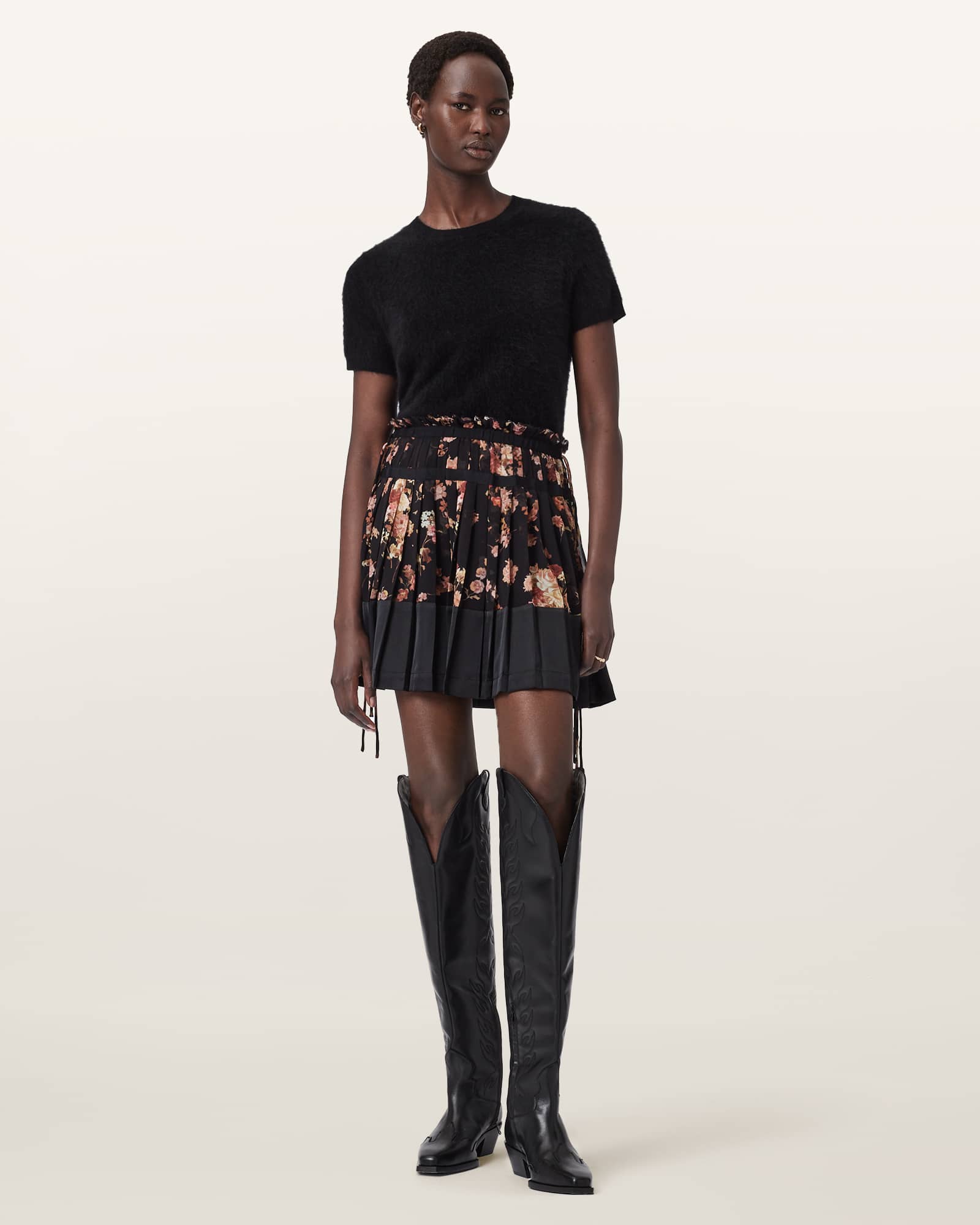 Allsaints Main: 100% Polyester; Lining: 100% Polyester; Main 2: 95% Polyester In Black