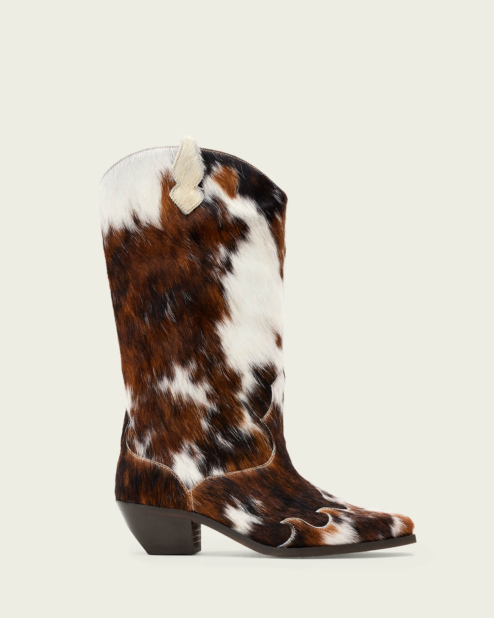 AllSaints Leather Dolly Western Boots, Size: UK 6/US 9/EU 39