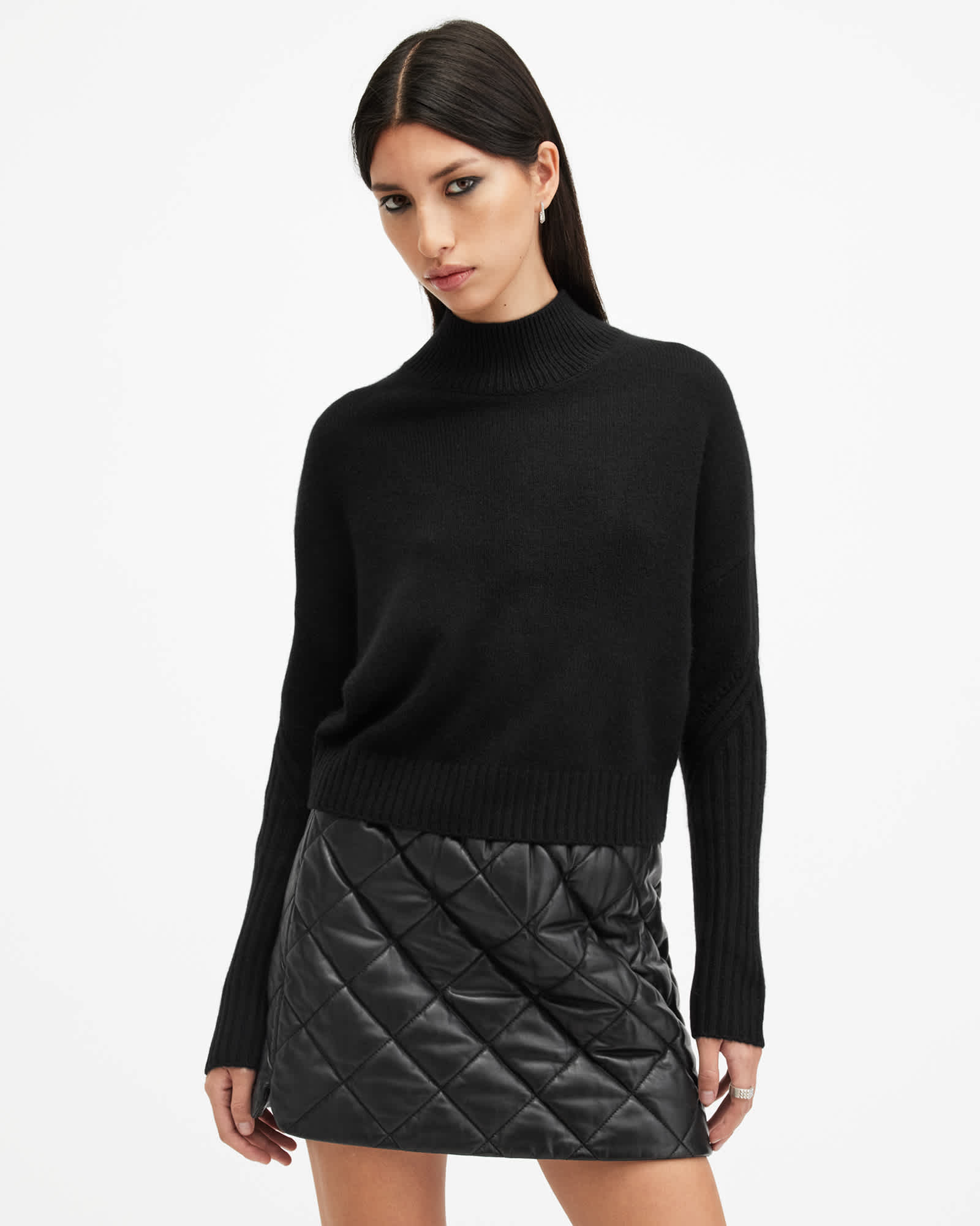Allsaints Women's Ines Recycled Cashmere Wool Blend Jumper - Size  S
