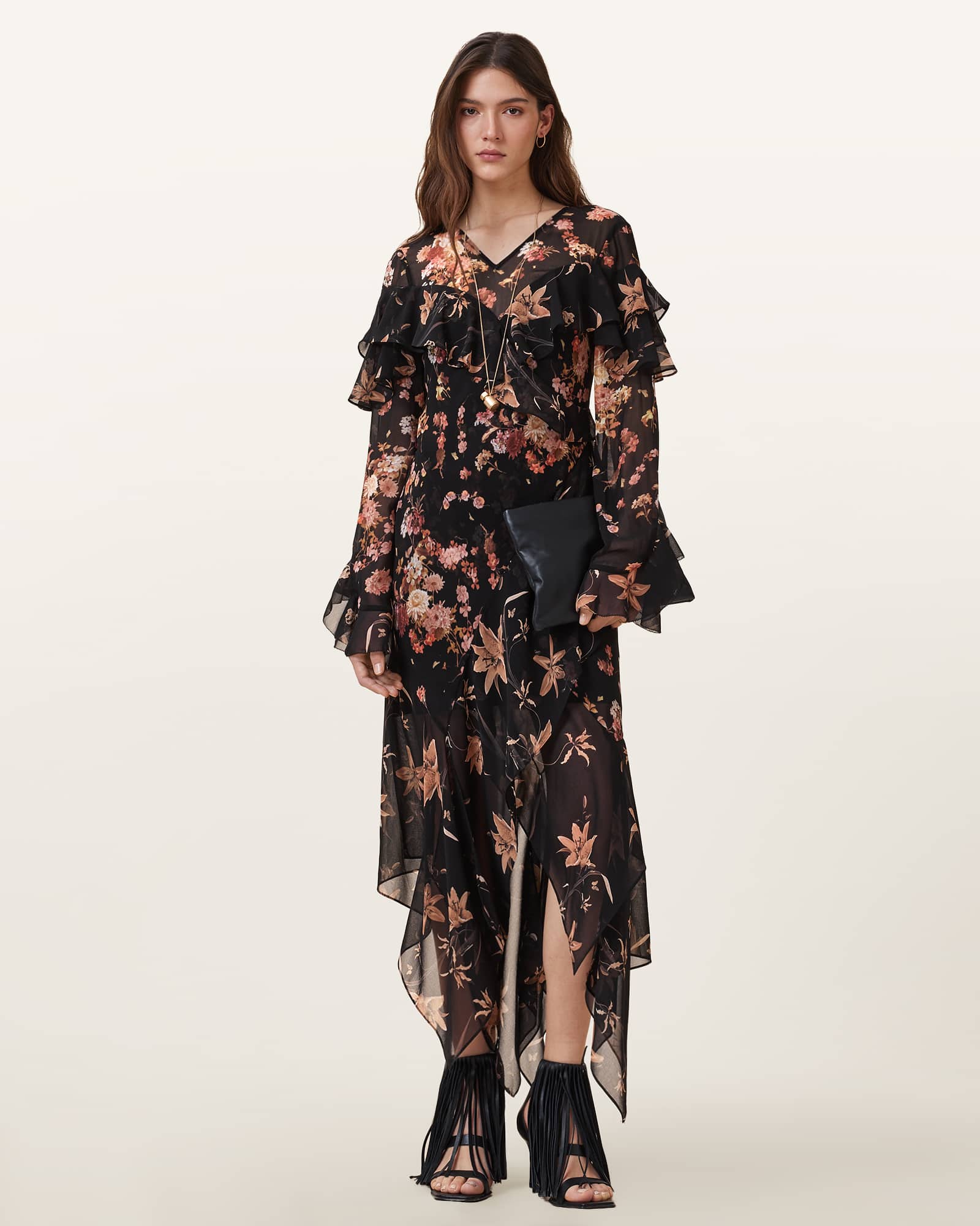 AllSaints Women's Fresca Floral Print Dress