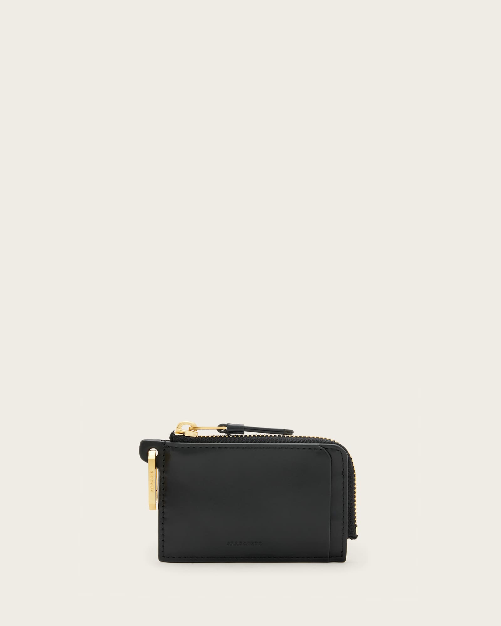 AllSaints Women's Cow Leather Remy Leather Wallet, Size: 7.5x11.5x2cm