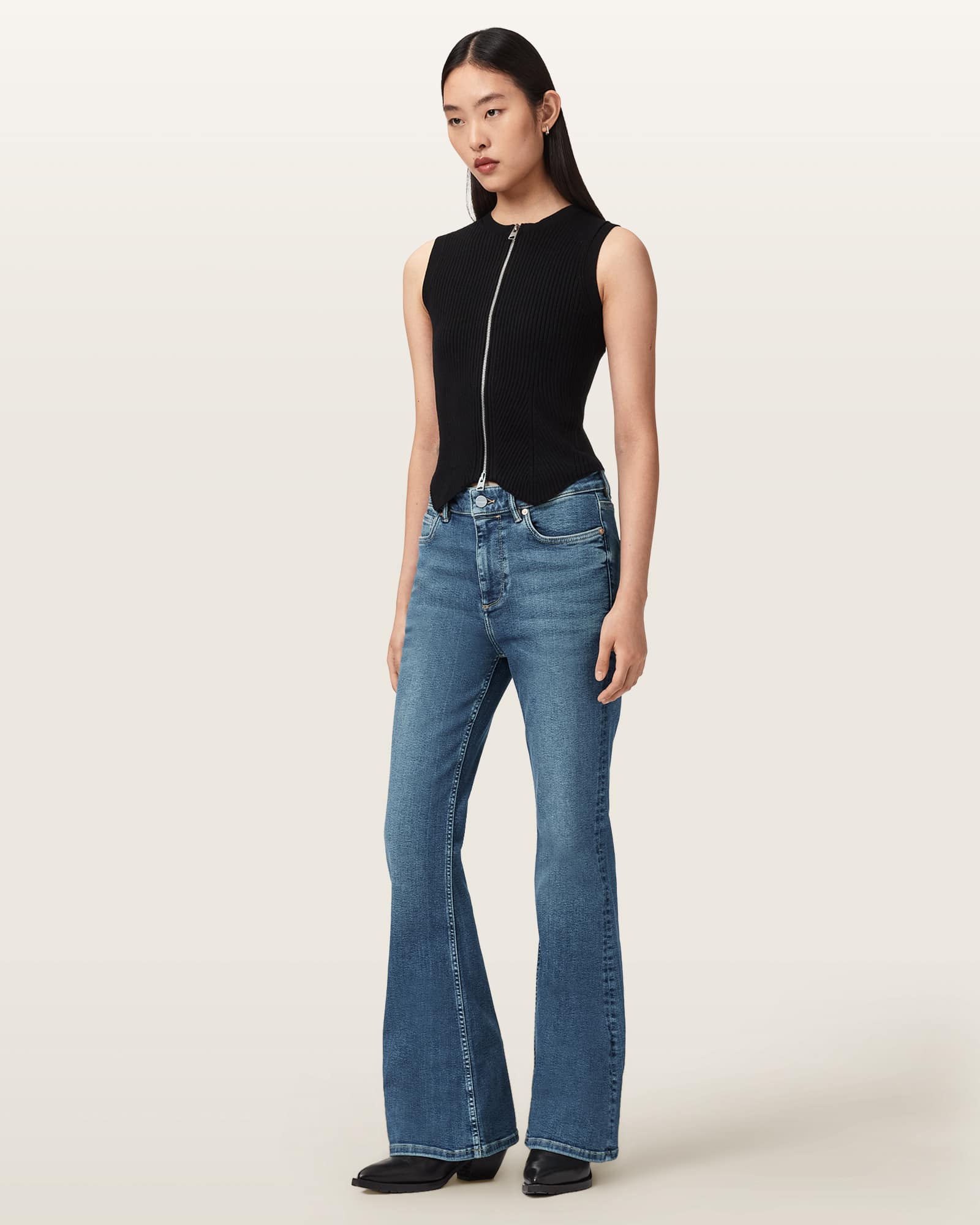 AllSaints Maisie Flare Denim Jeans