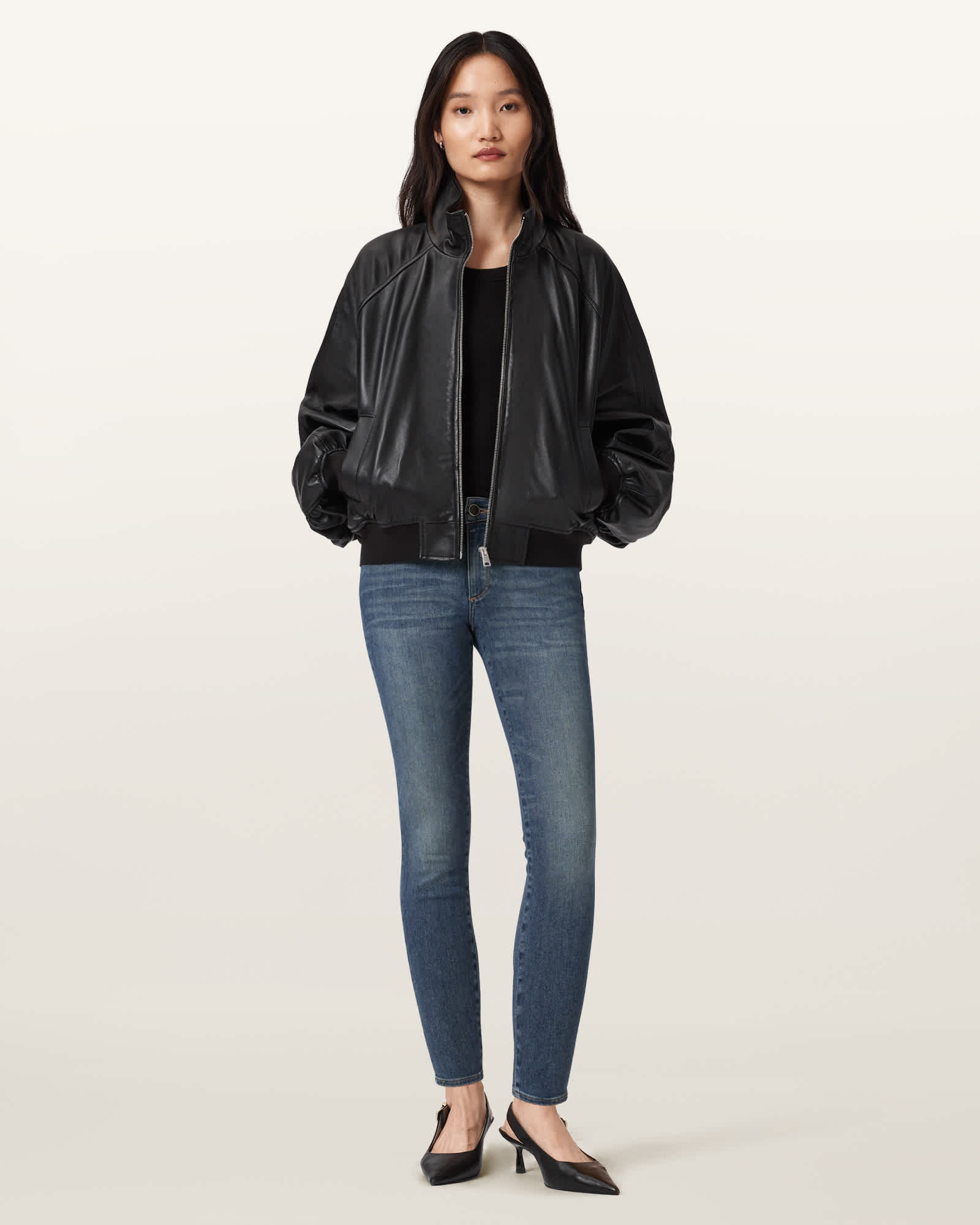 AllSaints Miller Size Me Stretch Skinny Jeans