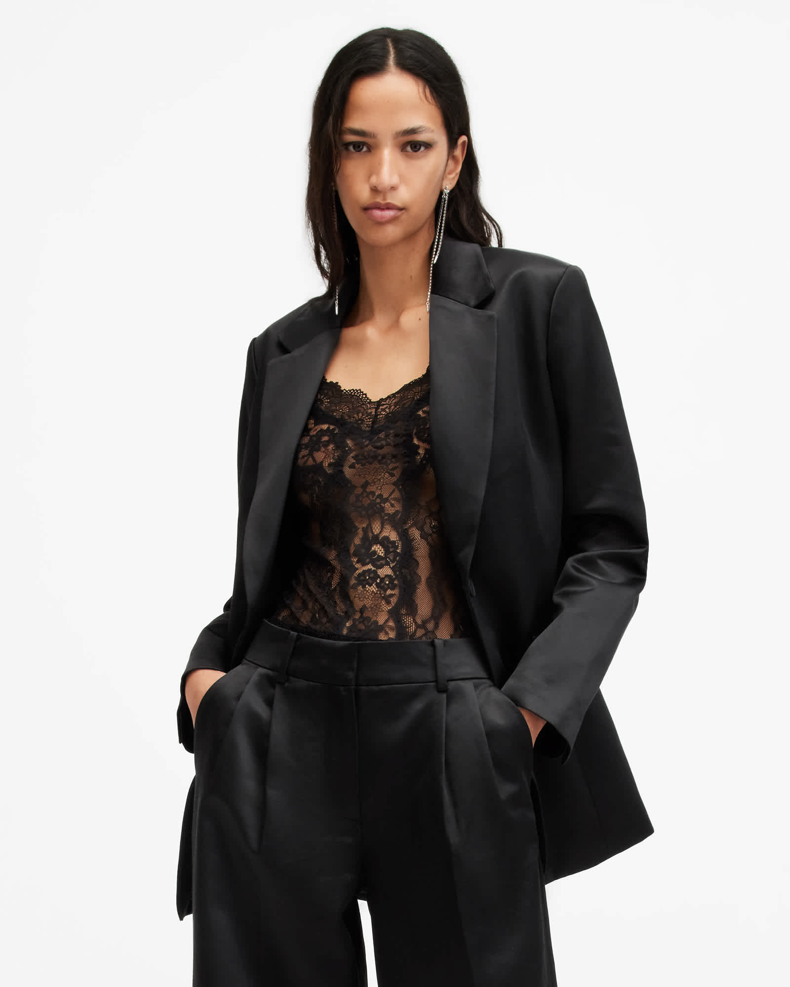 Allsaints Women's Sae Relaxed Fit Blazer - Size  16