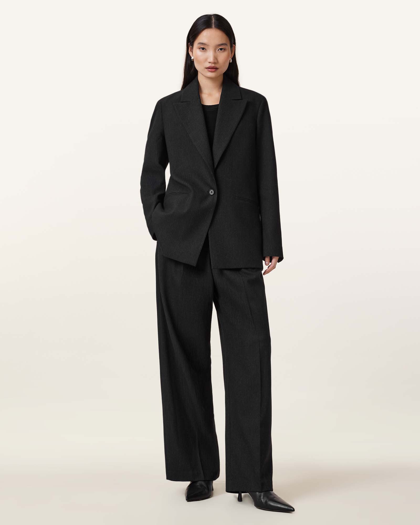 AllSaints Pinnie Relaxed Fit Blazer