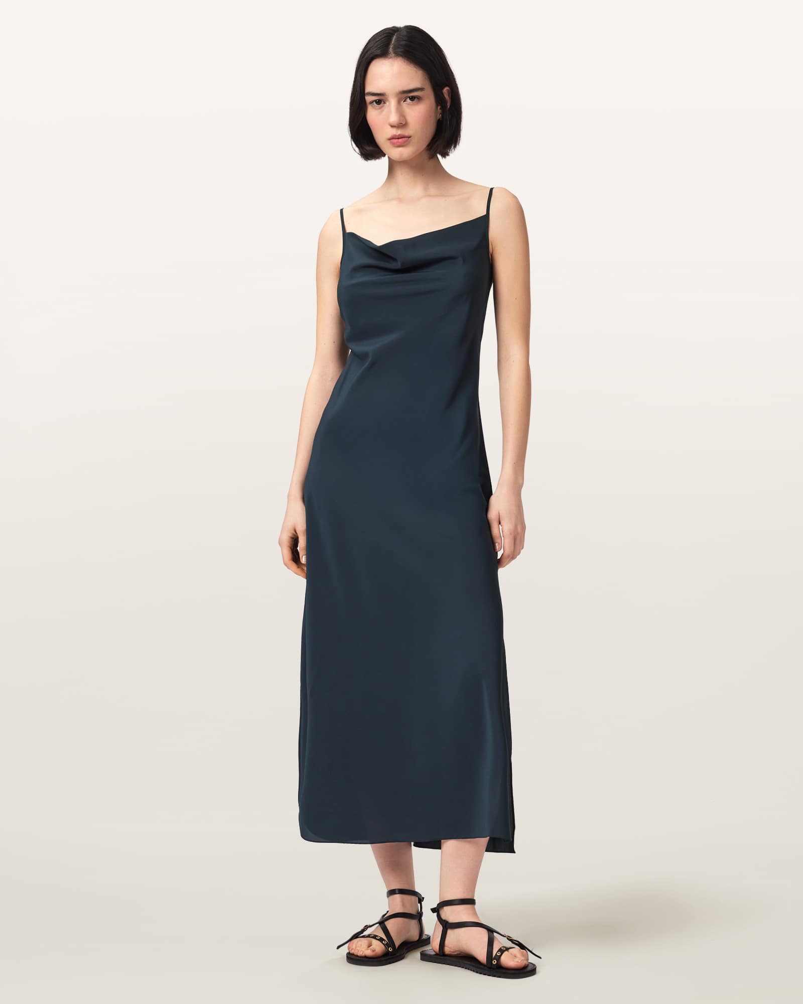 Allsaints Women's Hadley Slim Fit Midi Dress - Size  8