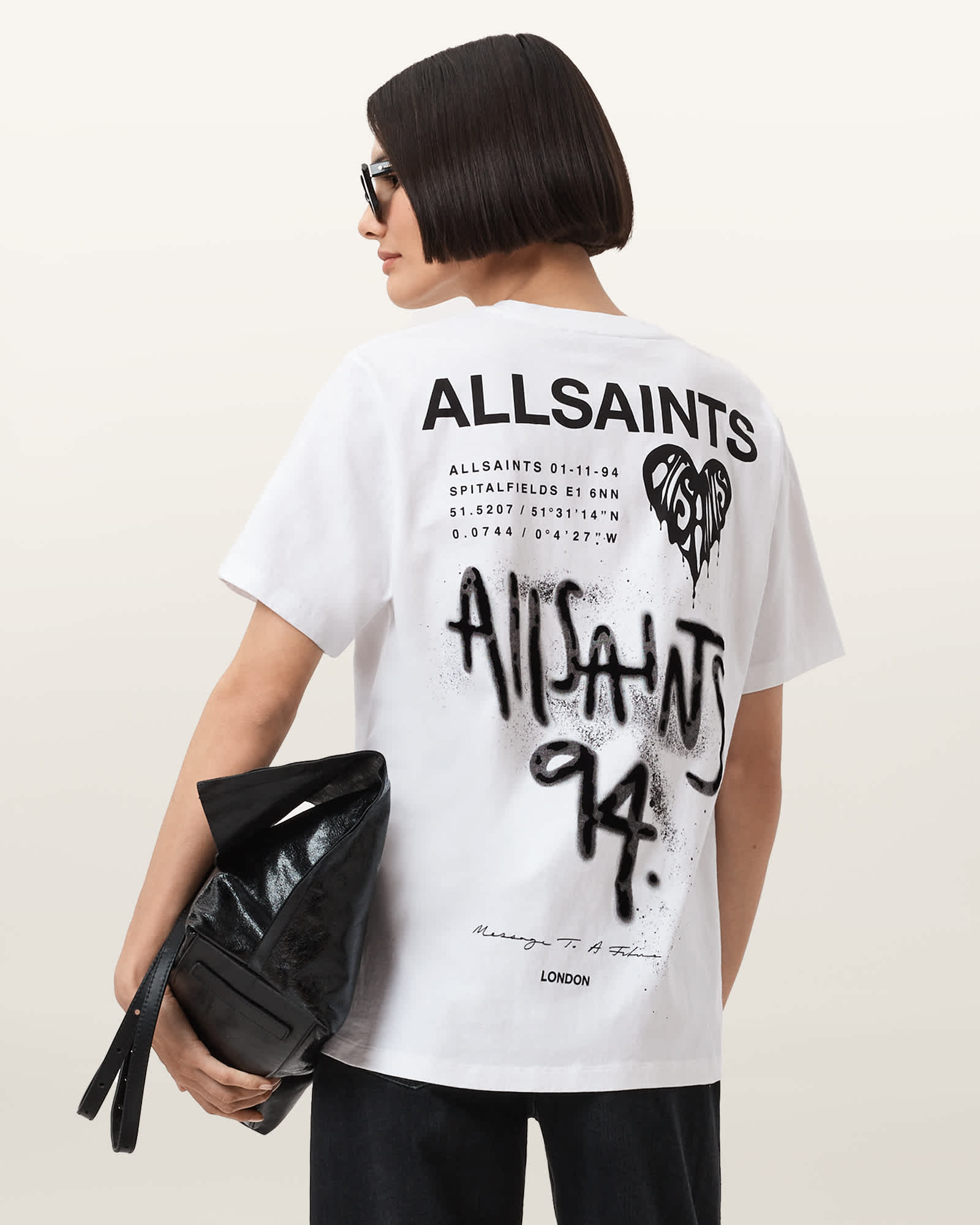Allsaints Women's Poster Graphic Boyfriend Tee - Size  Xs