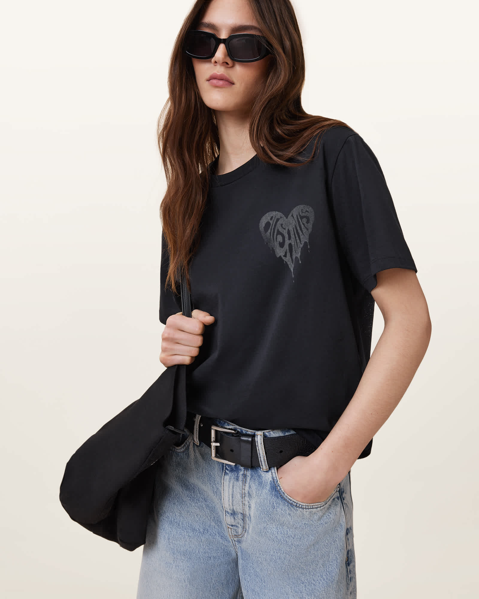 AllSaints Poster Graphic Boyfriend Tee