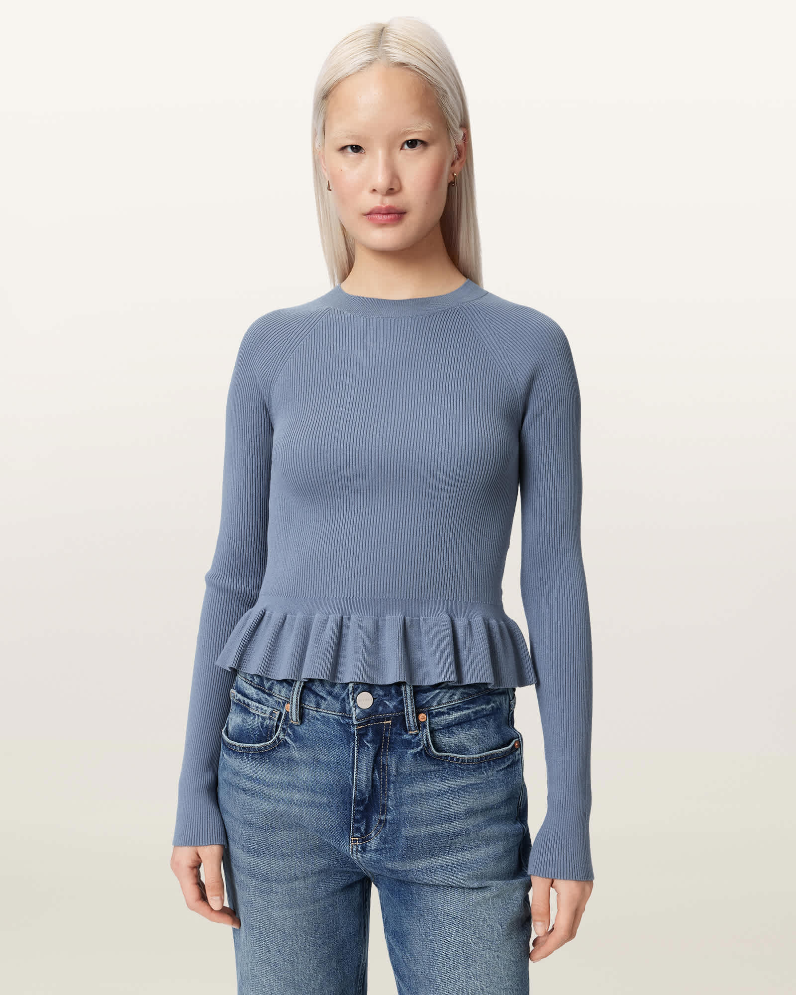 AllSaints Jas Lightweight Fitted Sweater