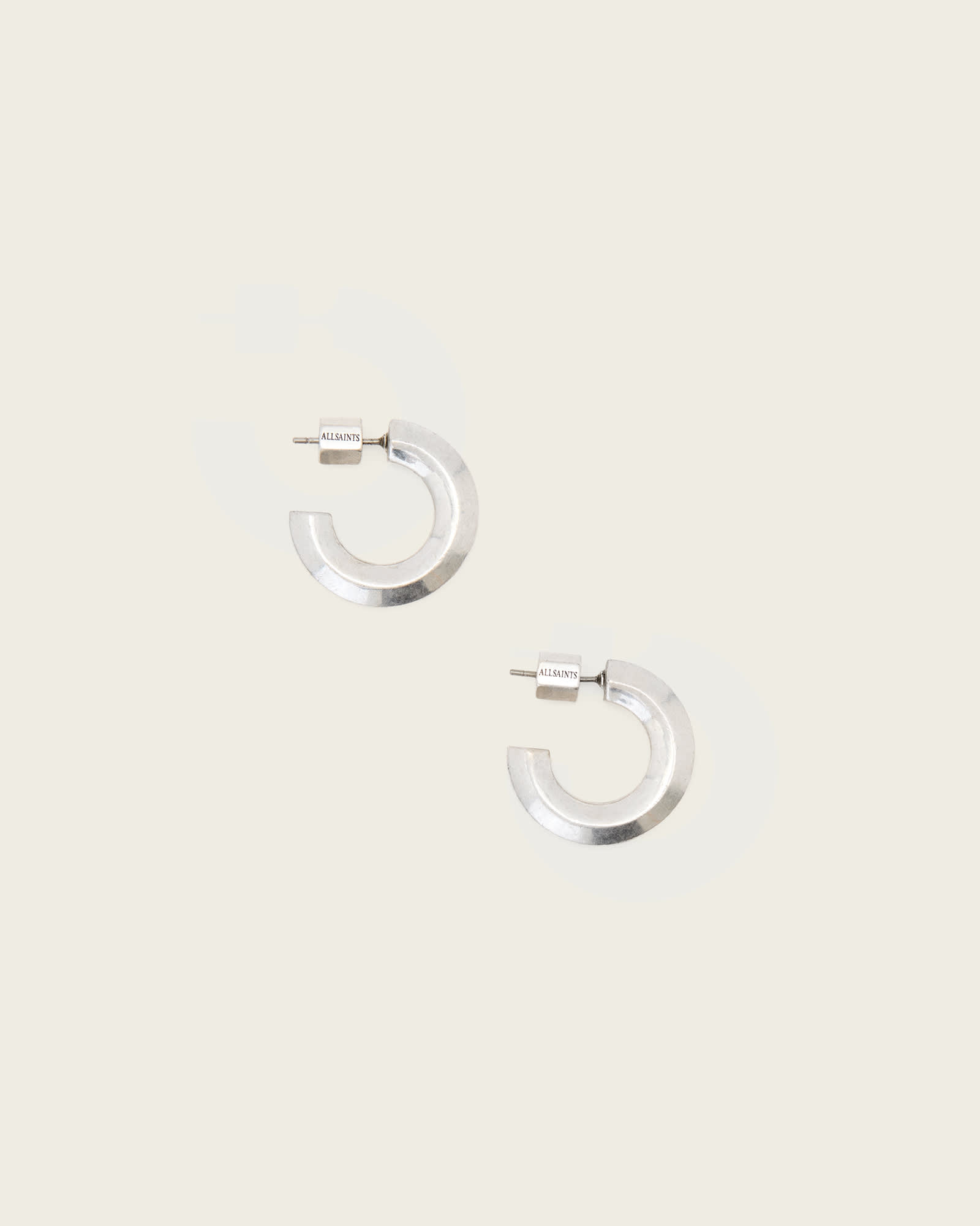 AllSaints Brass Maeve Medium Post Back Earrings, Size: One Size