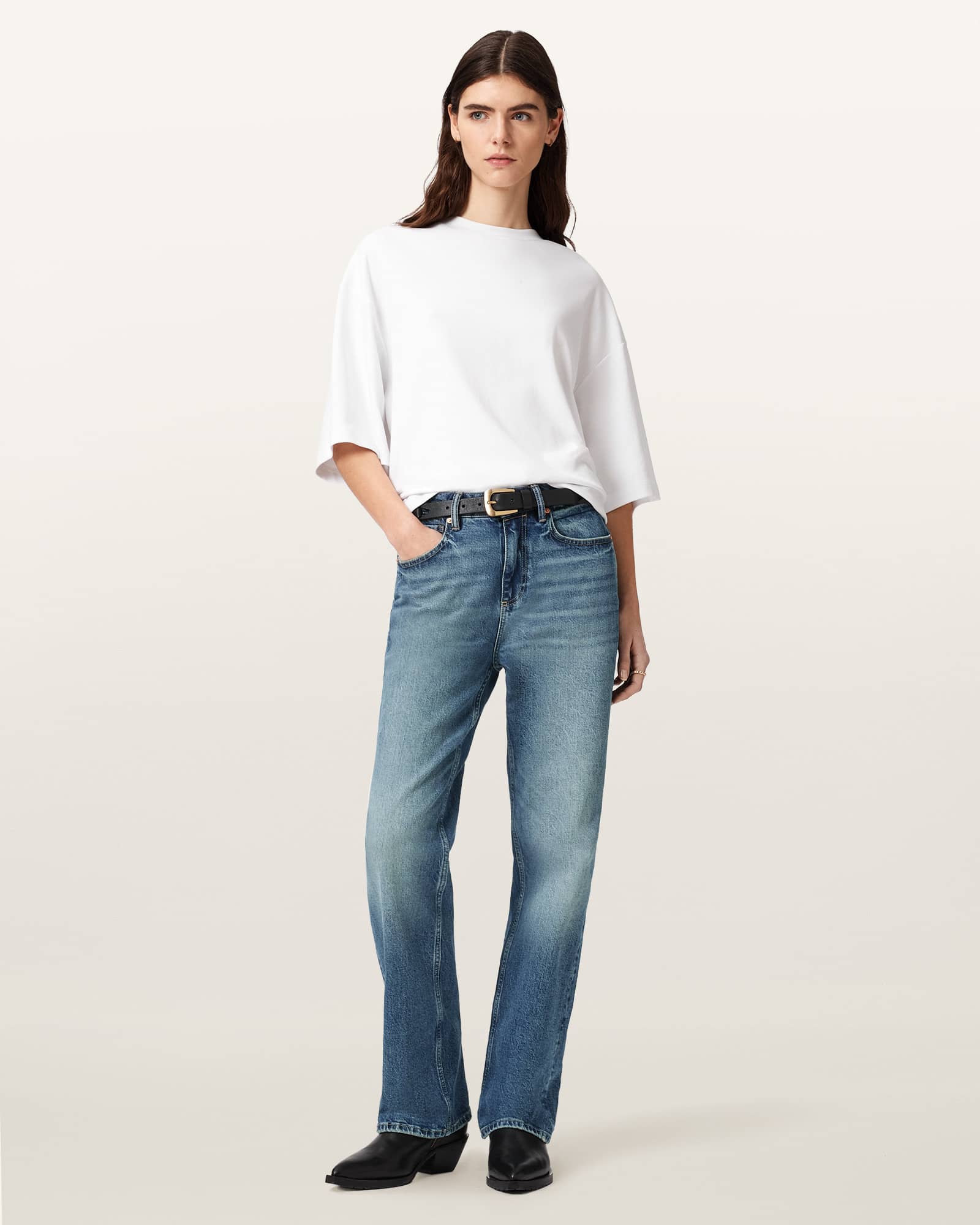 Allsaints Women's Ida Straight Leg Denim Jeans - Size  30