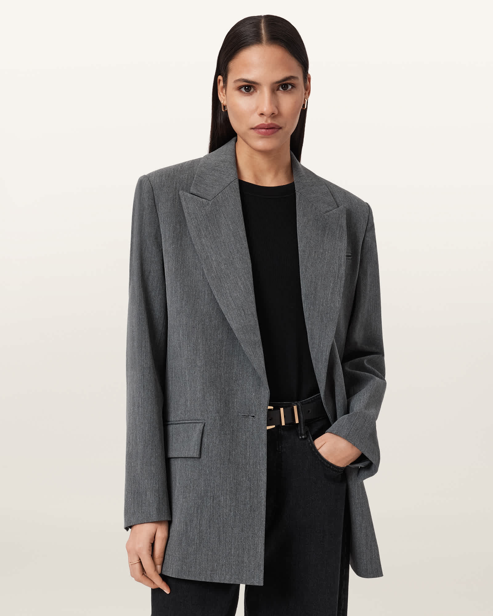 Allsaints Women's Astra Tailored Blazer - Size  12