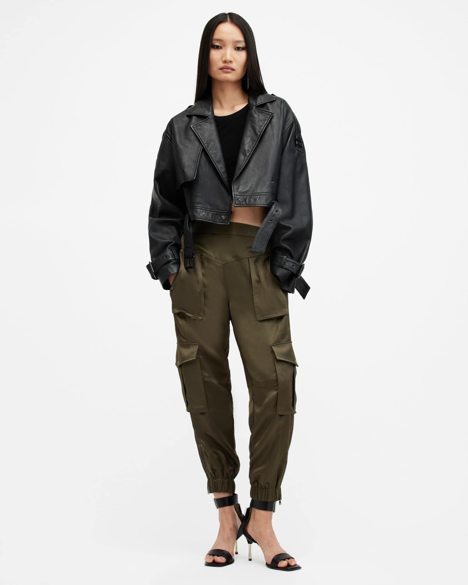 Allsaints Women's Astarte Tapered Leg Trousers - Size  6