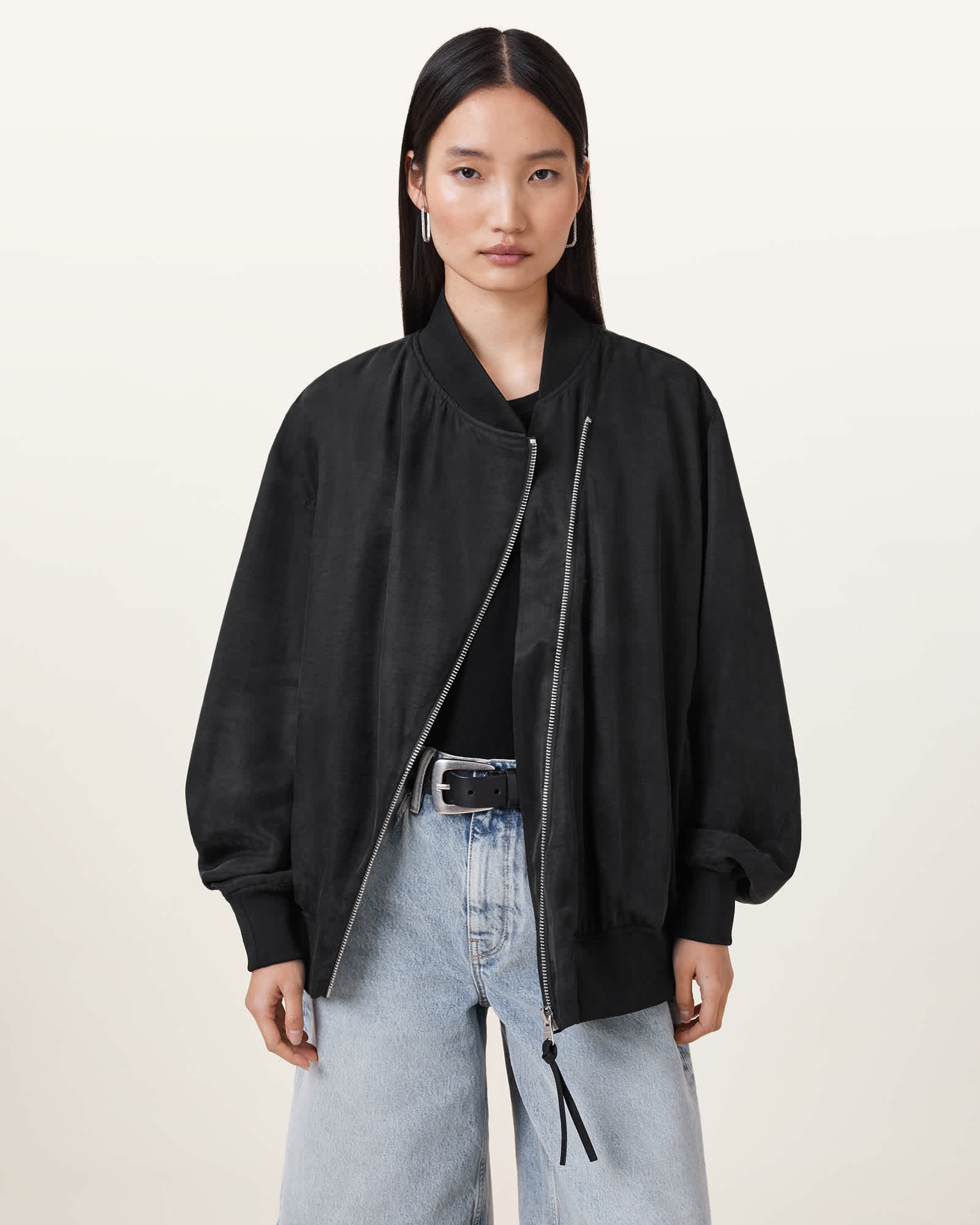 Allsaints Women's Avril Relaxed Fit Bomber Jacket - Size  Xs
